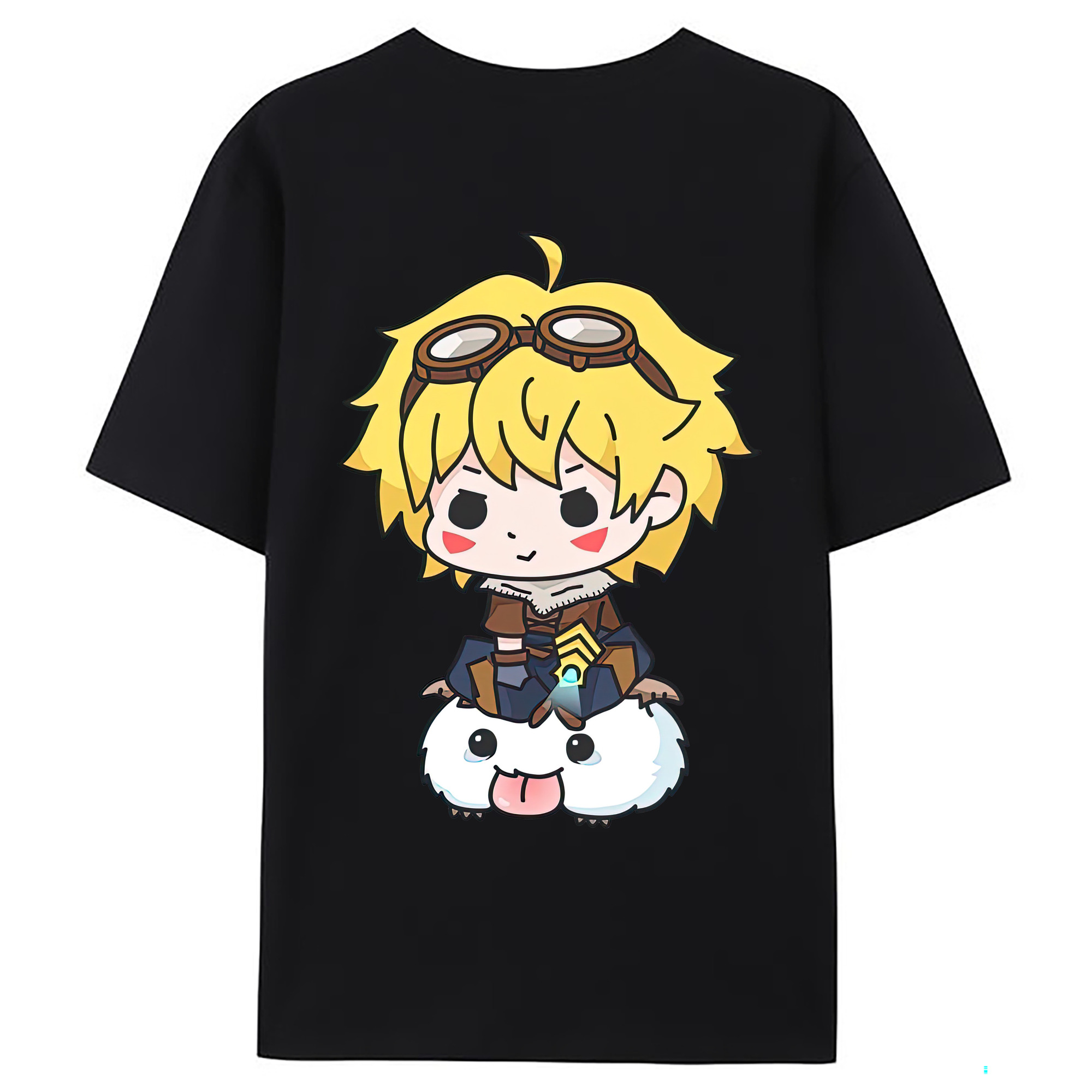 （画像用） リーグ・オブ・レジェンド League of Legends LOL 綿100％ メンズ半袖Tシャツ（バックプリント） 通気性
