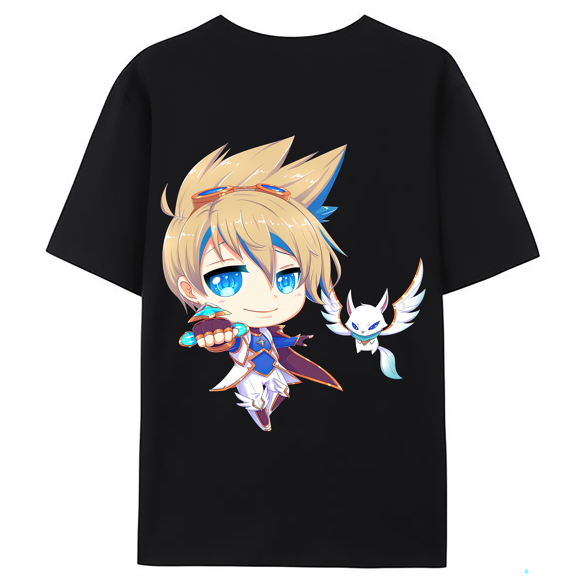 （画像用） リーグ・オブ・レジェンド League of Legends LOL 綿100％ メンズ半袖Tシャツ（バックプリント） 通気性