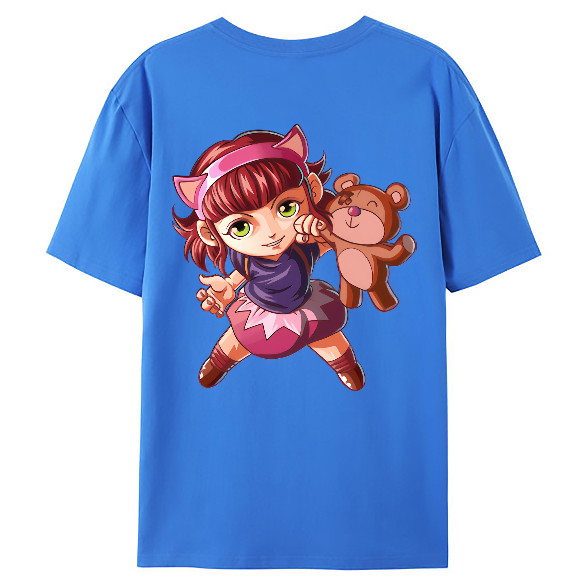 （画像用） リーグ・オブ・レジェンド League of Legends LOL 綿100％ メンズ半袖Tシャツ（バックプリント） 通気性