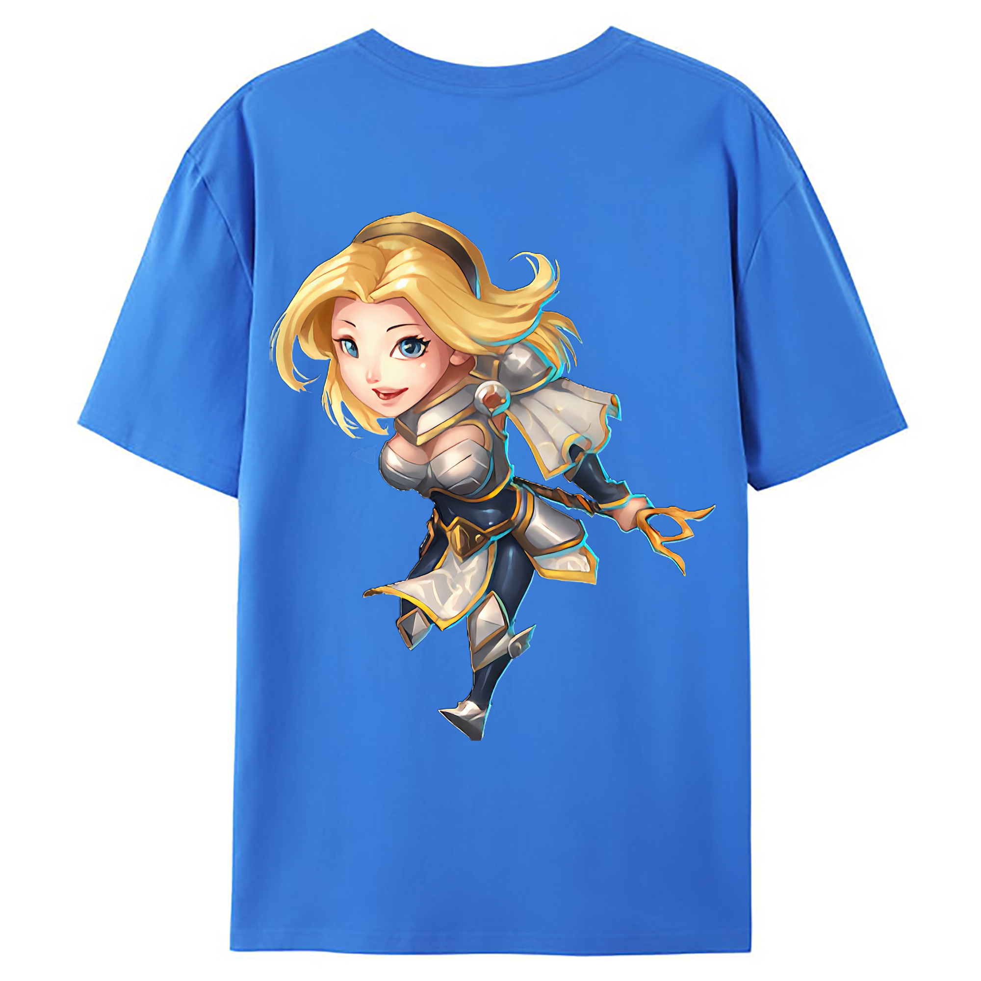 （画像用） リーグ・オブ・レジェンド League of Legends LOL 綿100％ メンズ半袖Tシャツ（バックプリント） 通気性