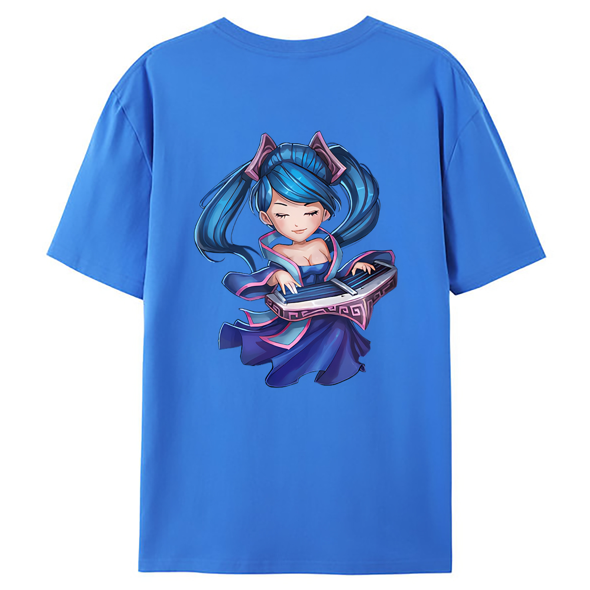 （画像用） リーグ・オブ・レジェンド League of Legends LOL 綿100％ メンズ半袖Tシャツ（バックプリント） 通気性