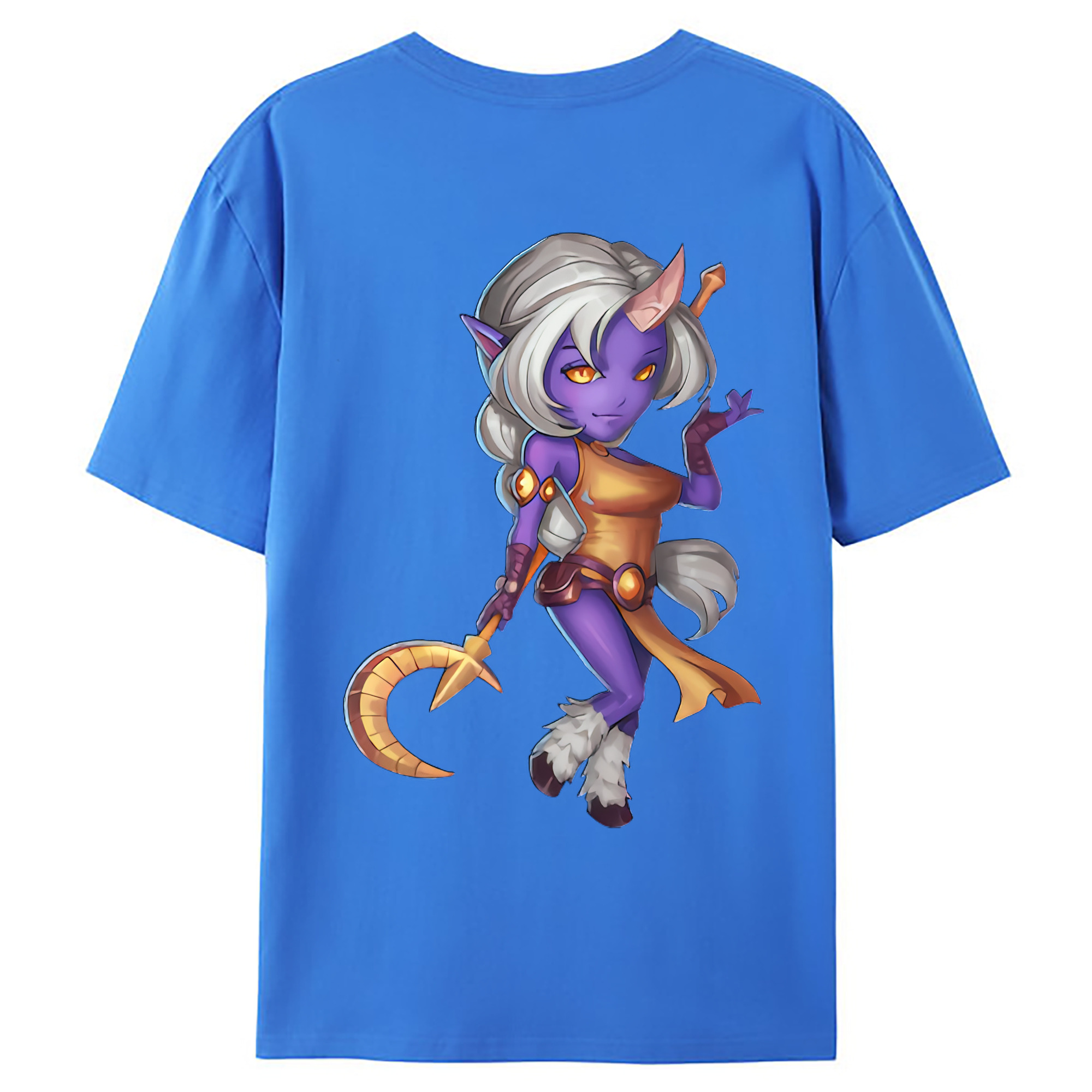 （画像用） リーグ・オブ・レジェンド League of Legends LOL 綿100％ メンズ半袖Tシャツ（バックプリント） 通気性