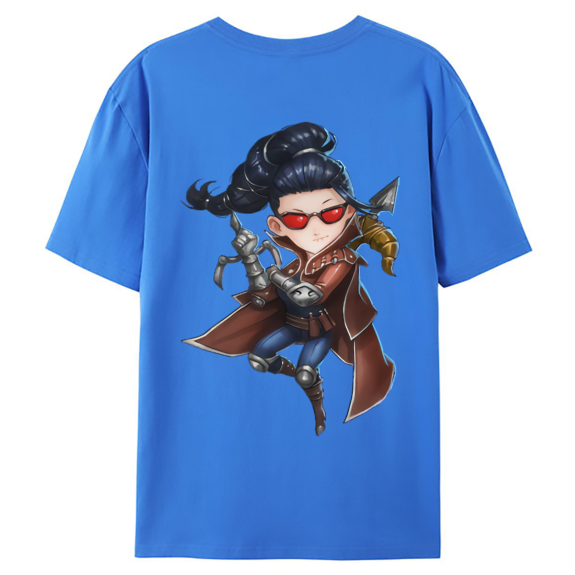 （画像用） リーグ・オブ・レジェンド League of Legends LOL 綿100％ メンズ半袖Tシャツ（バックプリント） 通気性