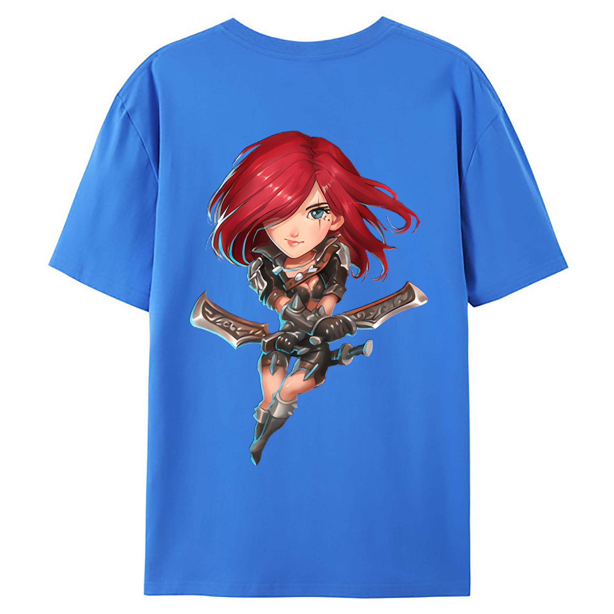 （画像用） リーグ・オブ・レジェンド League of Legends LOL 綿100％ メンズ半袖Tシャツ（バックプリント） 通気性