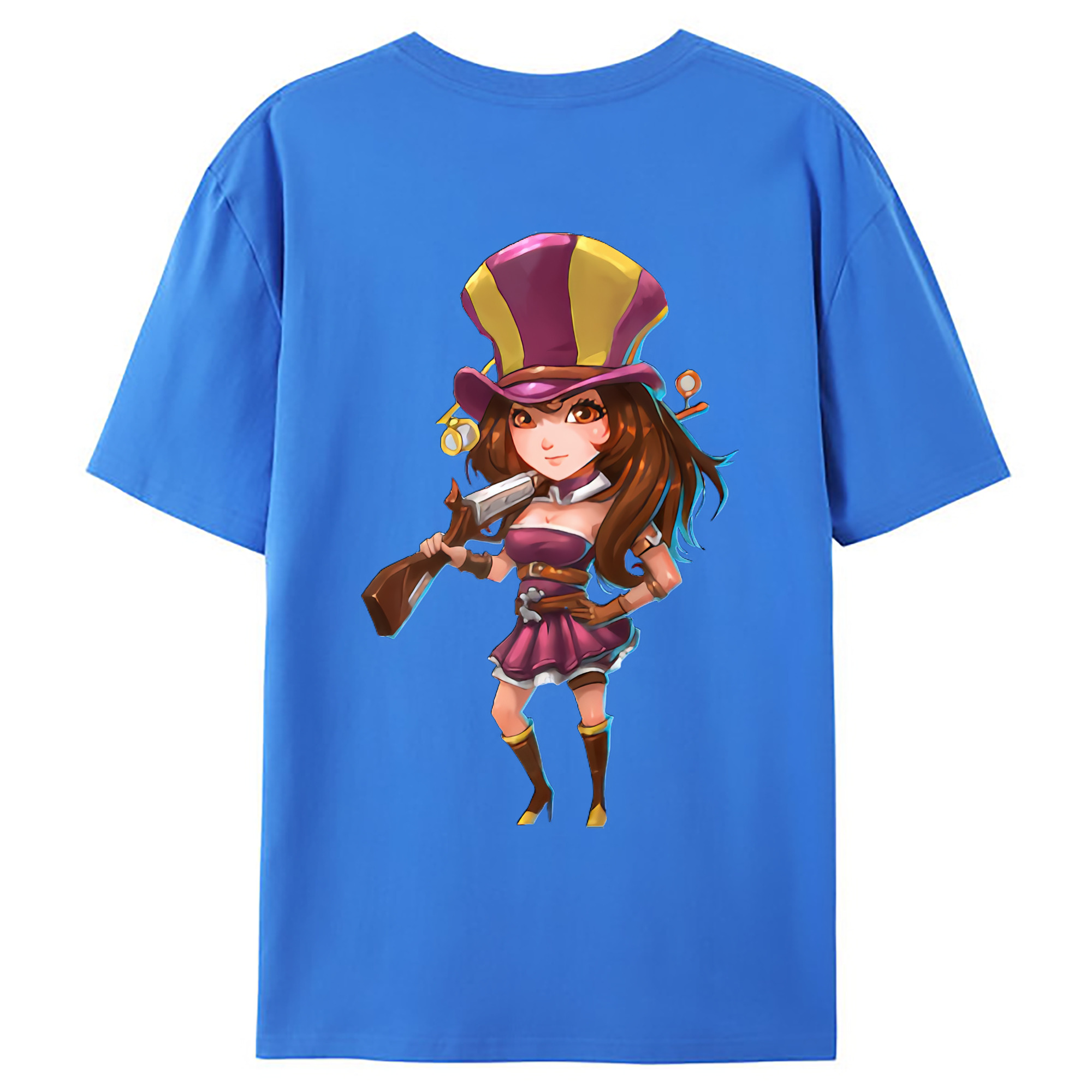 （画像用） リーグ・オブ・レジェンド League of Legends LOL 綿100％ メンズ半袖Tシャツ（バックプリント） 通気性