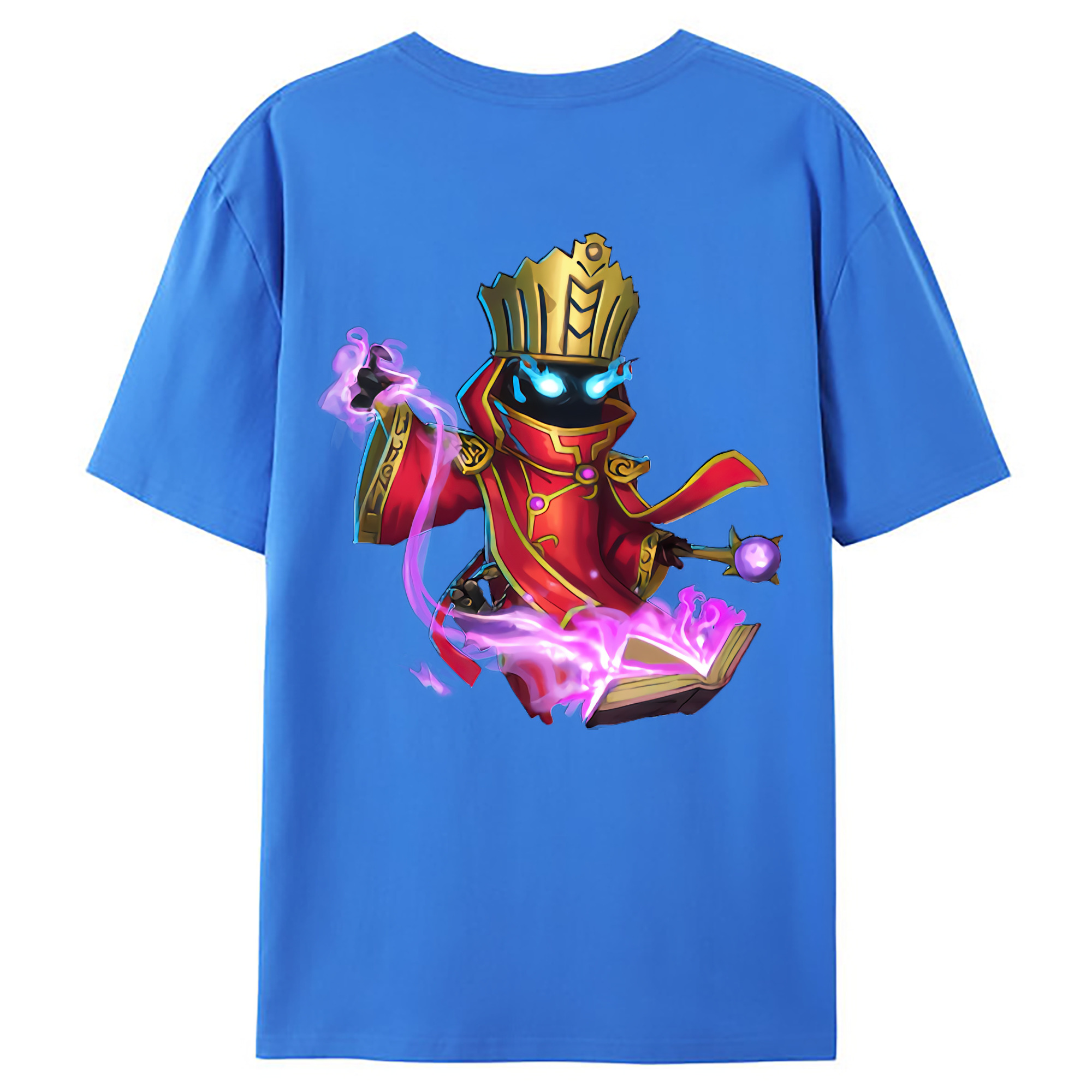（画像用） リーグ・オブ・レジェンド League of Legends LOL 綿100％ メンズ半袖Tシャツ（バックプリント） 通気性
