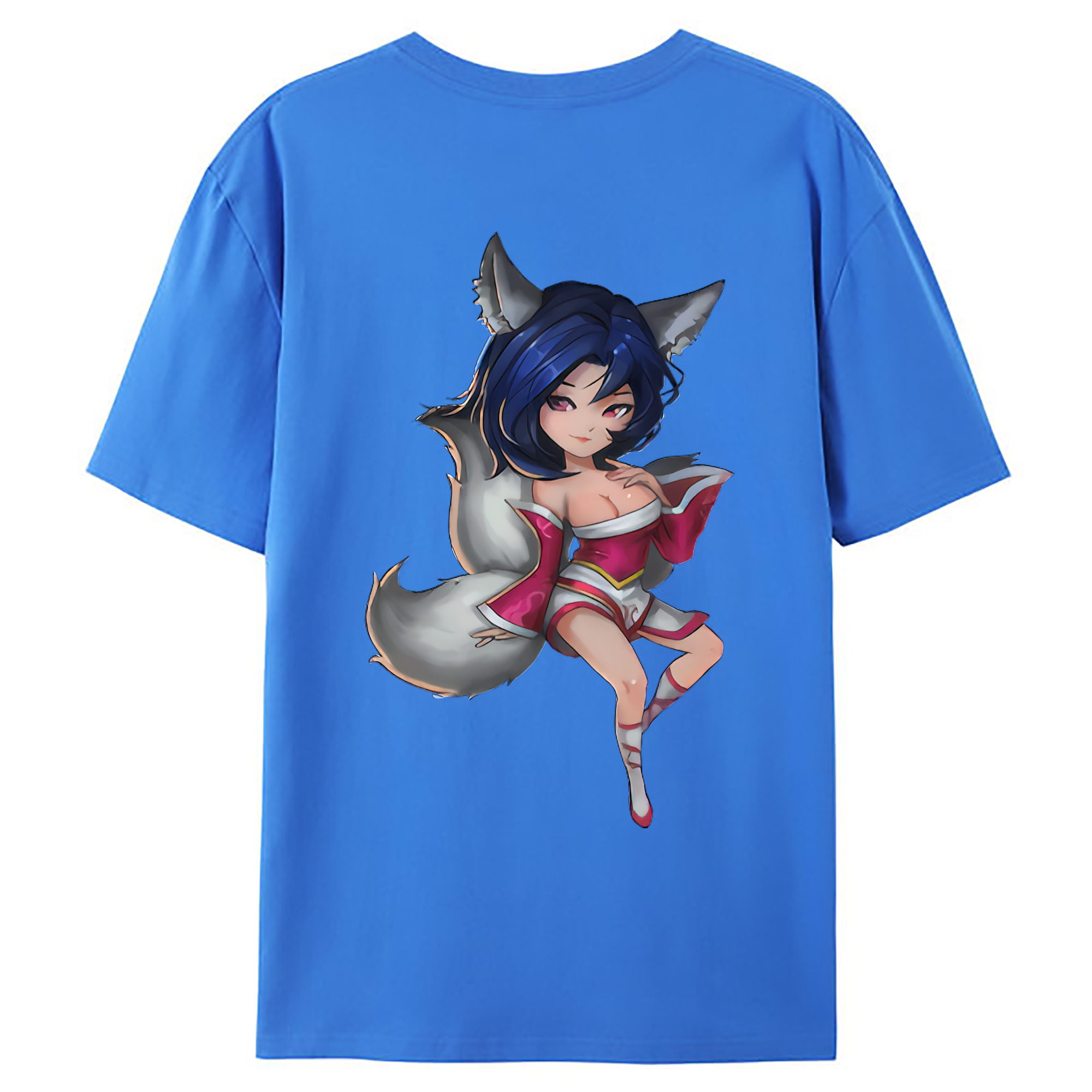 （画像用） リーグ・オブ・レジェンド League of Legends LOL 綿100％ メンズ半袖Tシャツ（バックプリント） 通気性