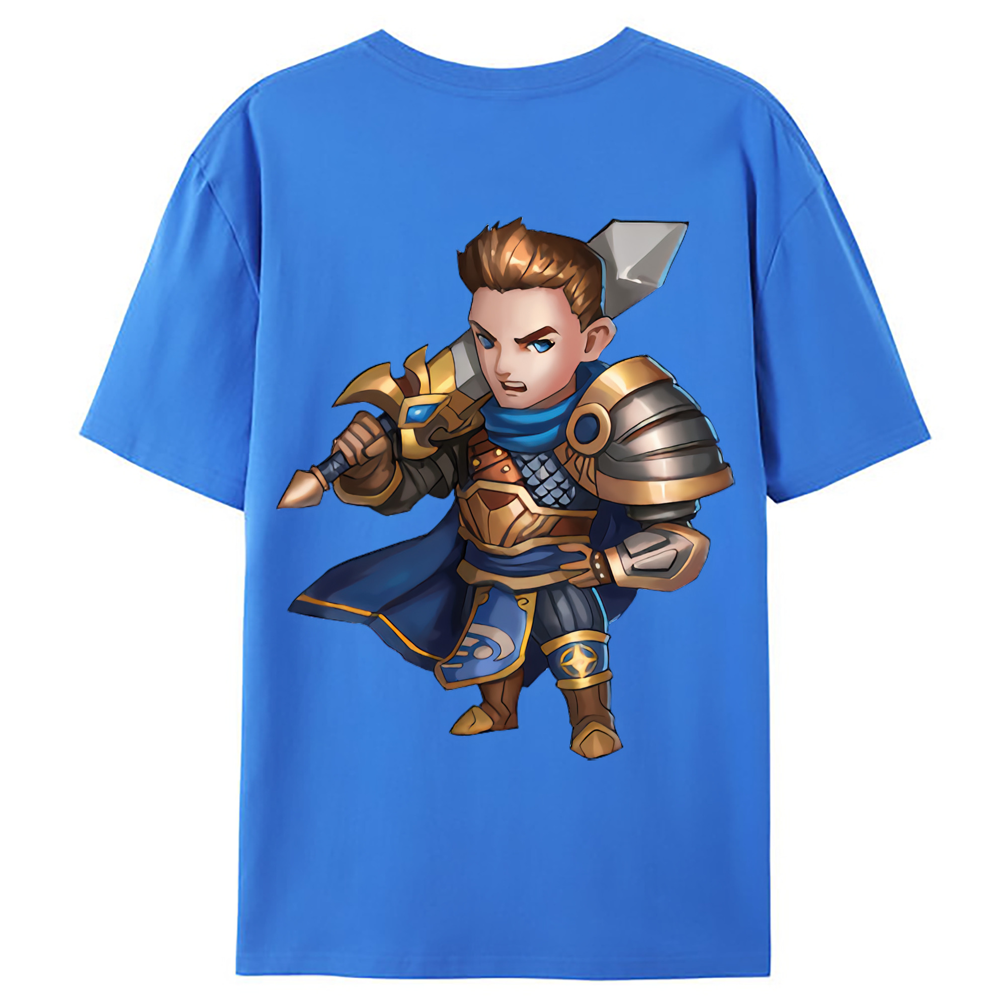 （画像用） リーグ・オブ・レジェンド League of Legends LOL 綿100％ メンズ半袖Tシャツ（バックプリント） 通気性