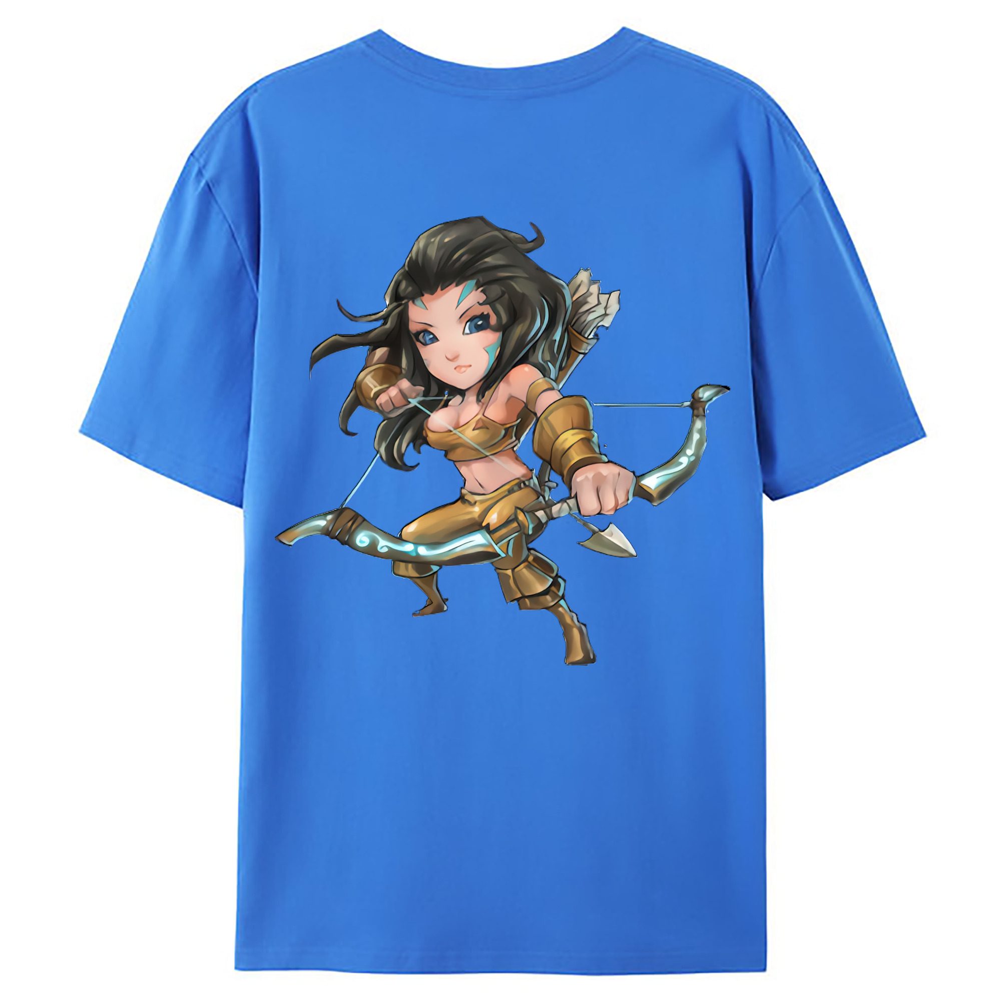 （画像用） リーグ・オブ・レジェンド League of Legends LOL 綿100％ メンズ半袖Tシャツ（バックプリント） 通気性