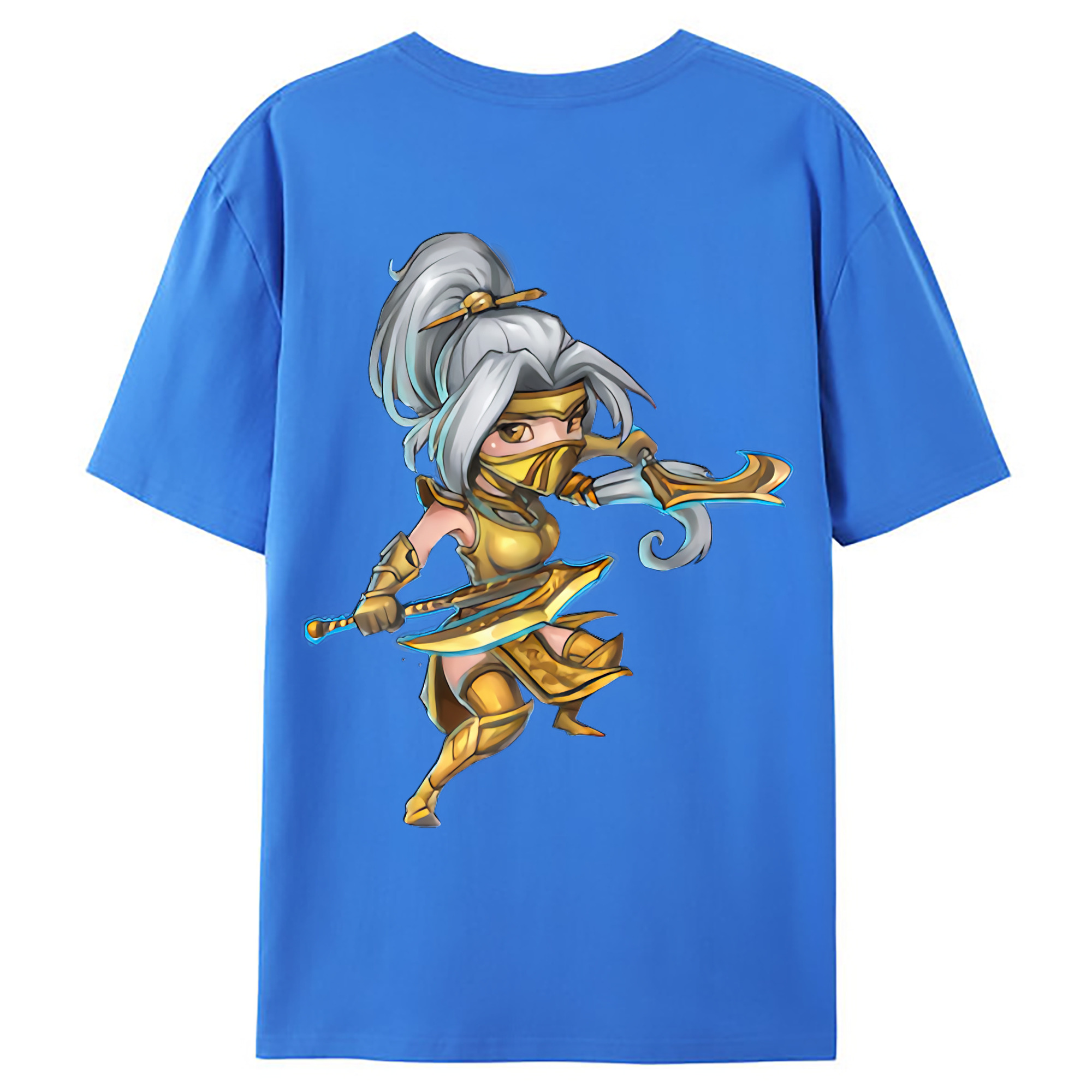 （画像用） リーグ・オブ・レジェンド League of Legends LOL 綿100％ メンズ半袖Tシャツ（バックプリント） 通気性