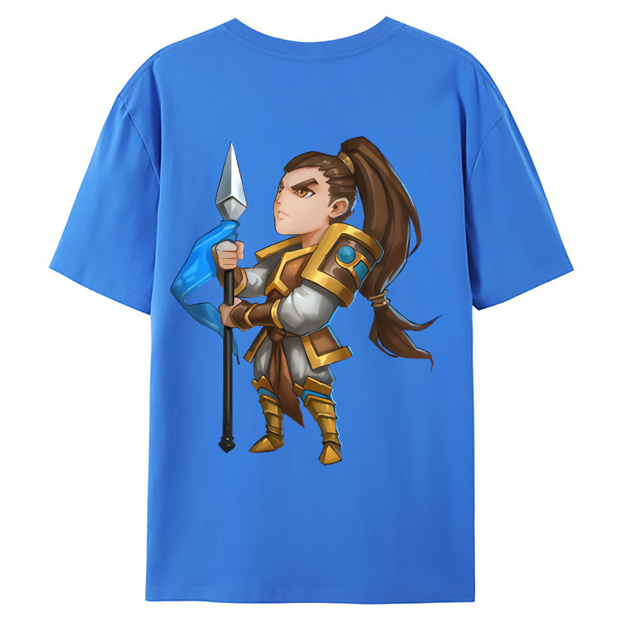 （画像用） リーグ・オブ・レジェンド League of Legends LOL 綿100％ メンズ半袖Tシャツ（バックプリント） 通気性