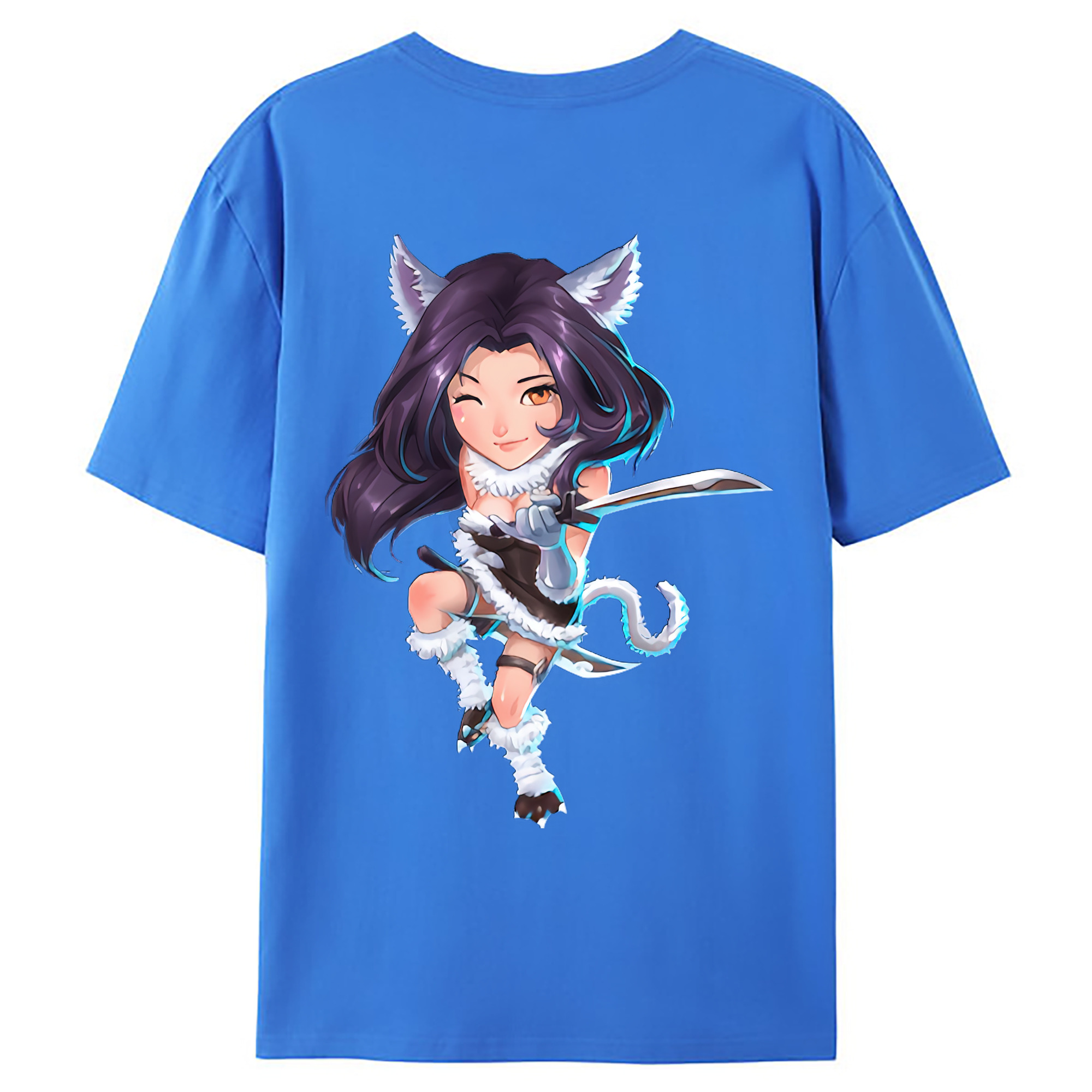 （画像用） リーグ・オブ・レジェンド League of Legends LOL 綿100％ メンズ半袖Tシャツ（バックプリント） 通気性