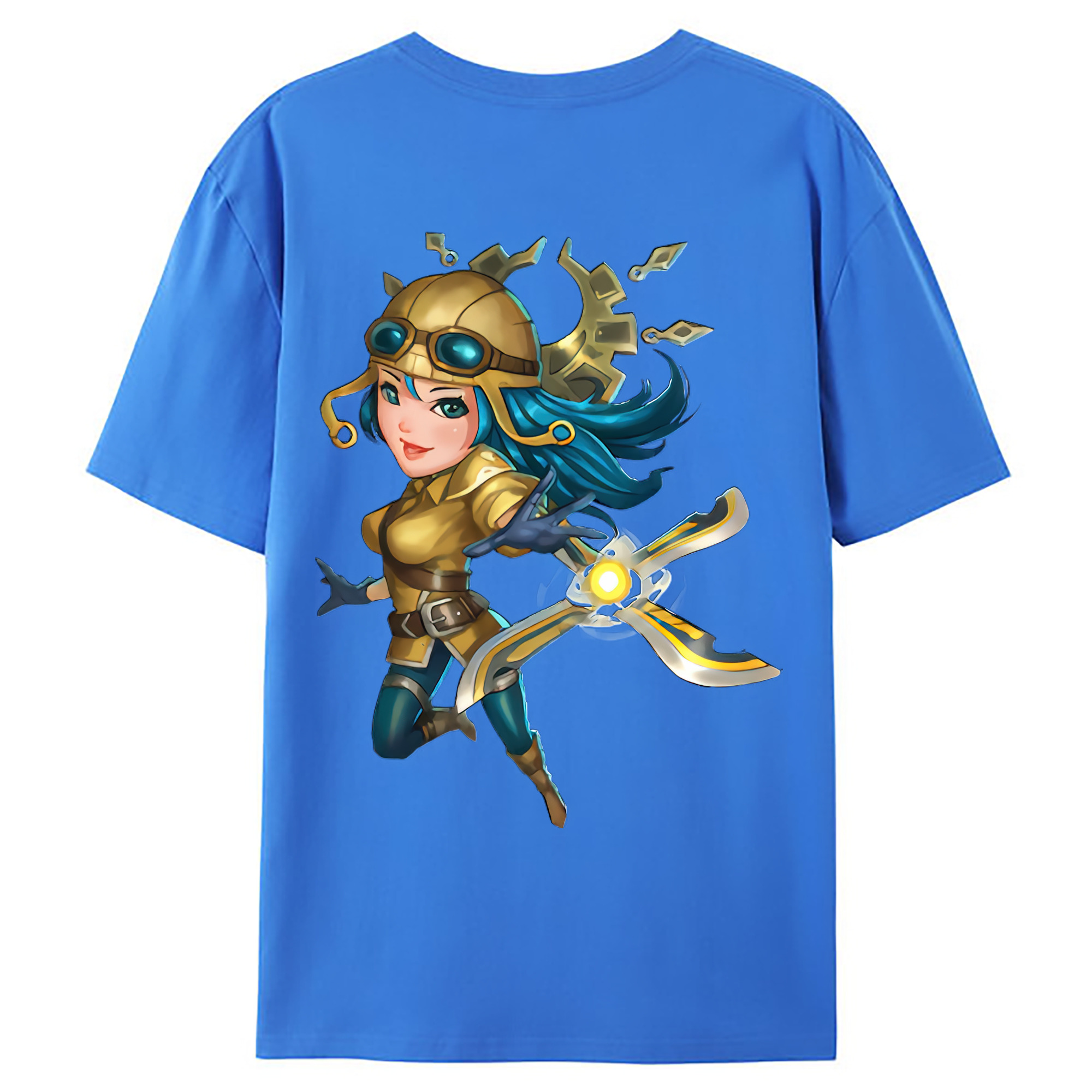 （画像用） リーグ・オブ・レジェンド League of Legends LOL 綿100％ メンズ半袖Tシャツ（バックプリント） 通気性