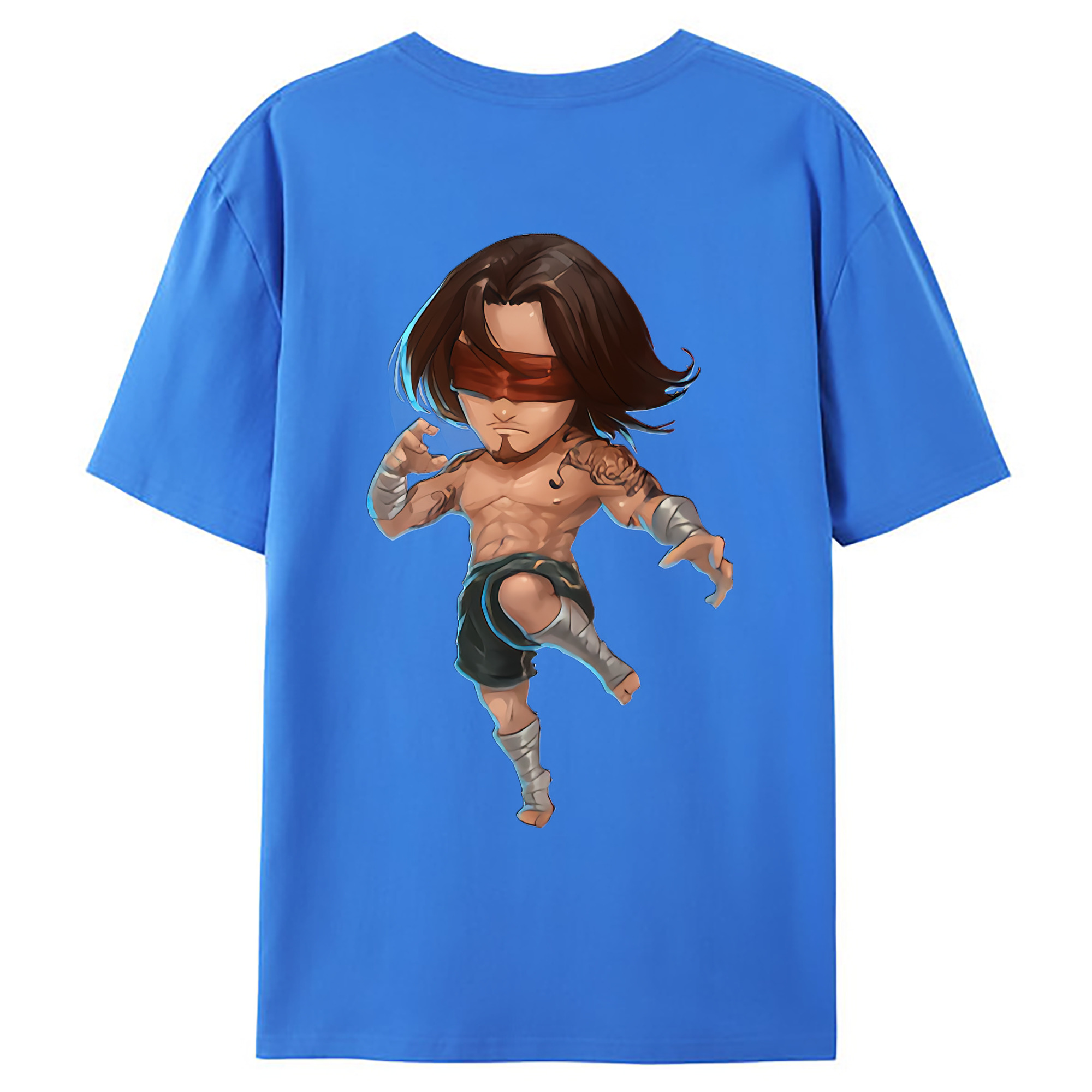 （画像用） リーグ・オブ・レジェンド League of Legends LOL 綿100％ メンズ半袖Tシャツ（バックプリント） 通気性