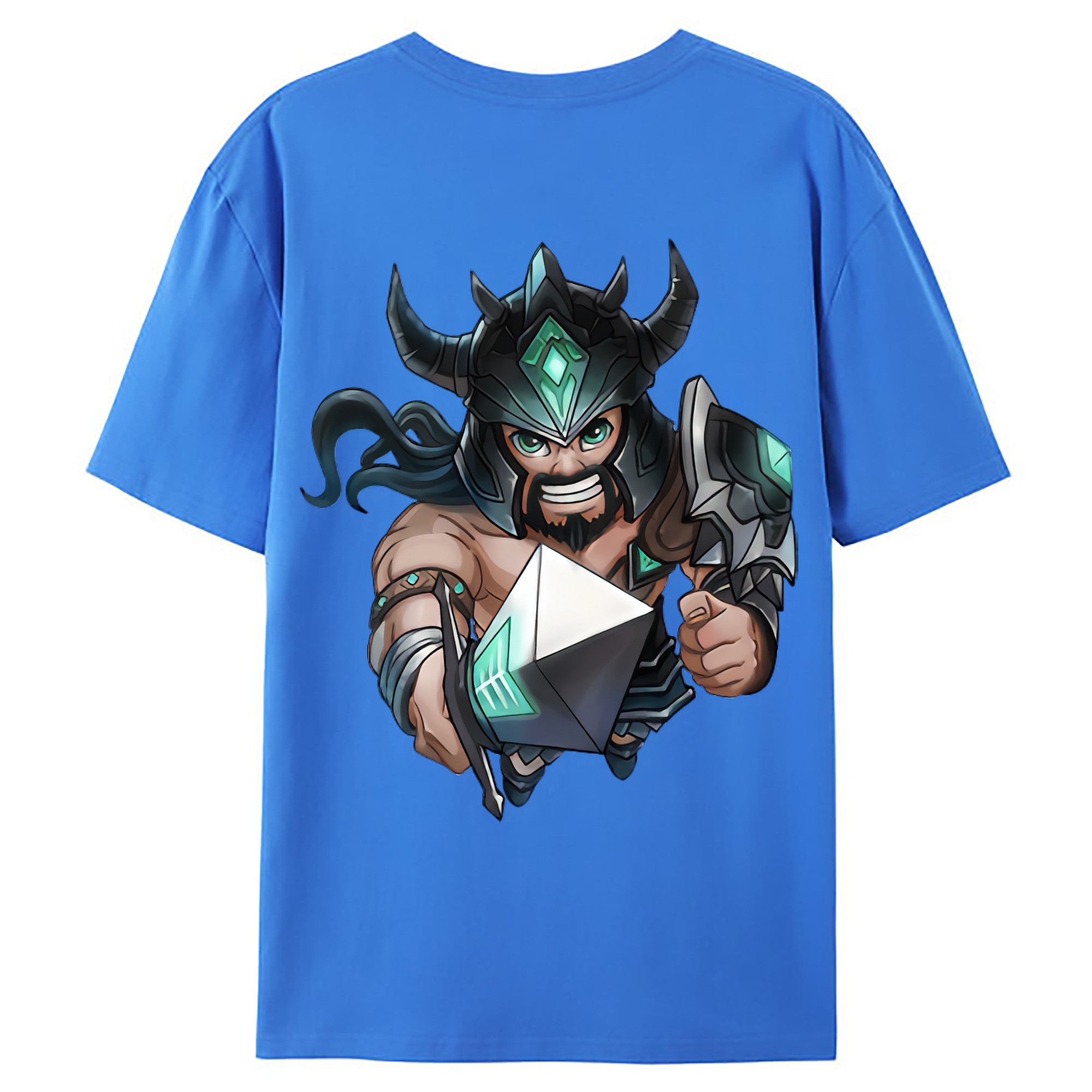 （画像用） リーグ・オブ・レジェンド League of Legends LOL 綿100％ メンズ半袖Tシャツ（バックプリント） 通気性