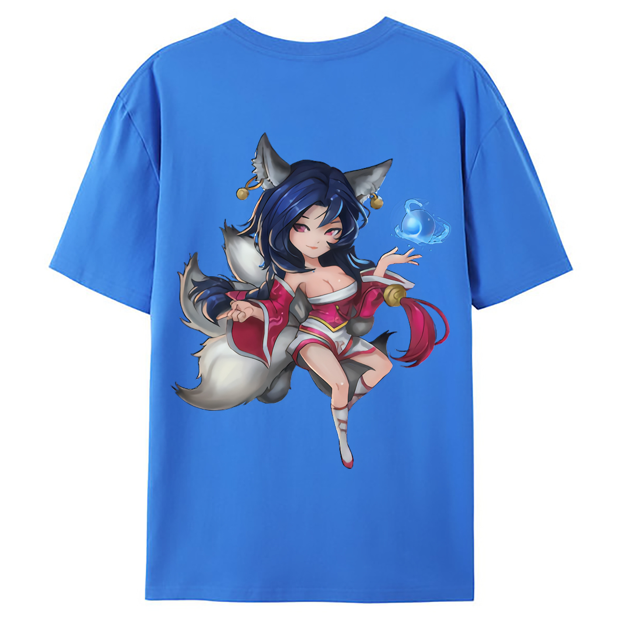 （画像用） リーグ・オブ・レジェンド League of Legends LOL 綿100％ メンズ半袖Tシャツ（バックプリント） 通気性