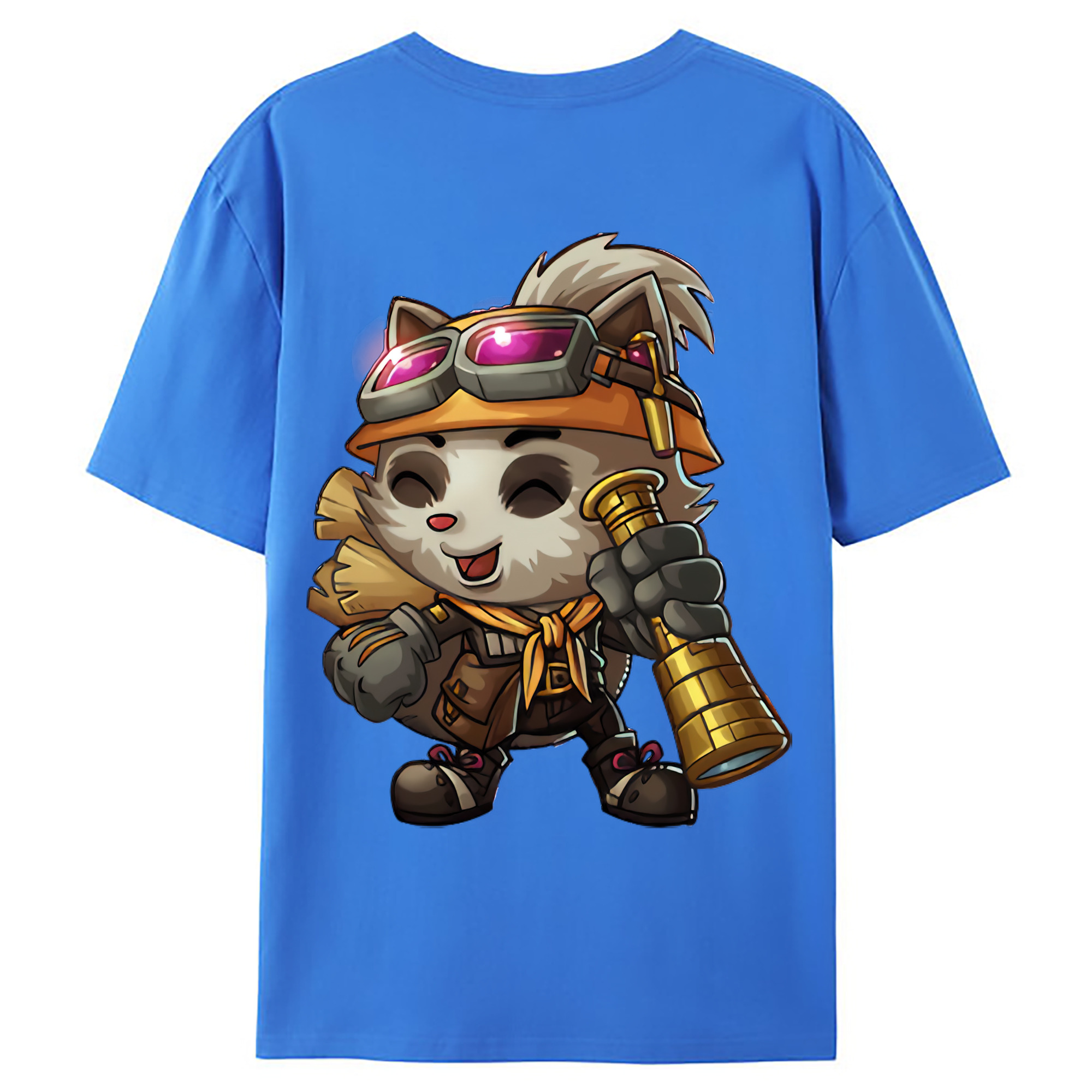 （画像用） リーグ・オブ・レジェンド League of Legends LOL 綿100％ メンズ半袖Tシャツ（バックプリント） 通気性