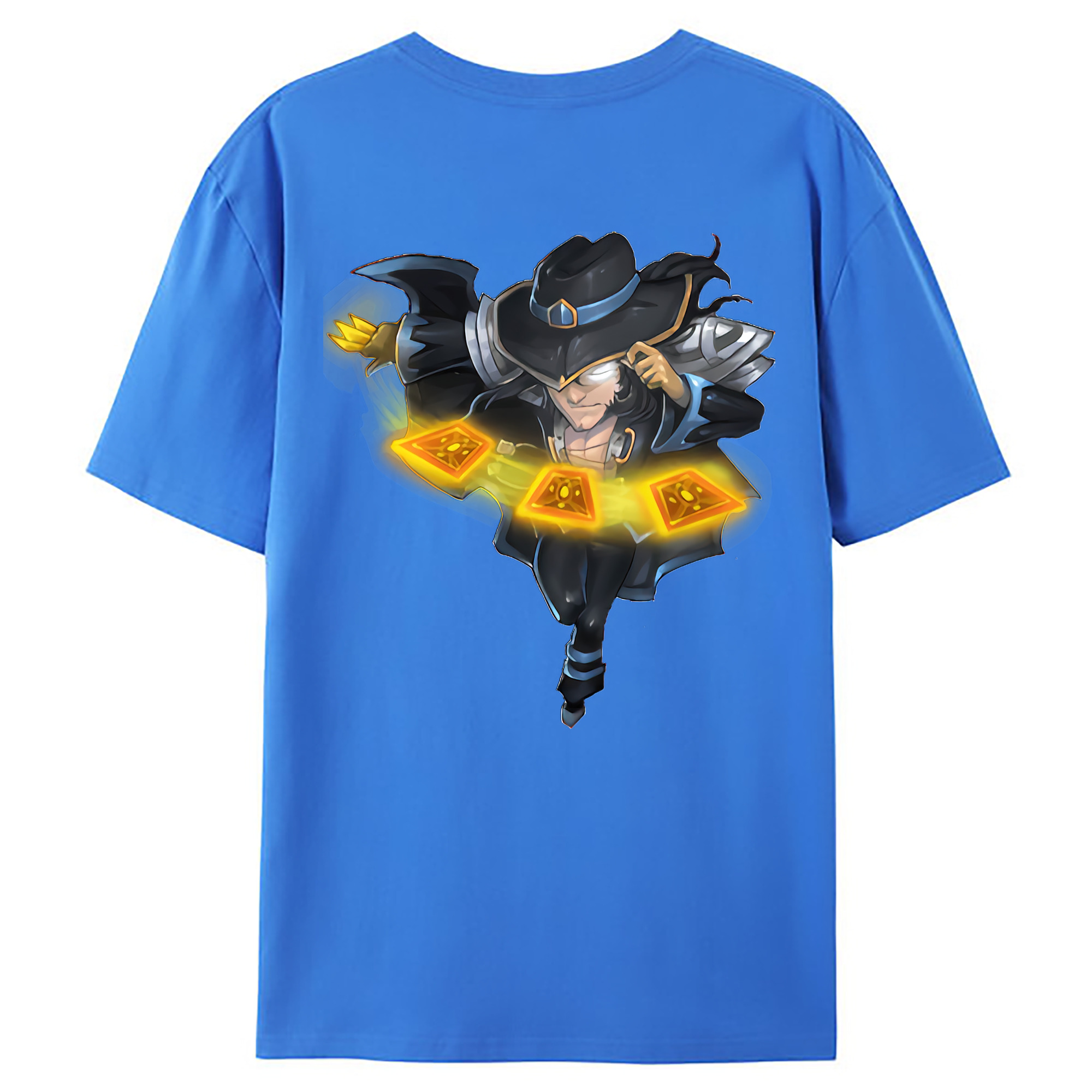 （画像用） リーグ・オブ・レジェンド League of Legends LOL 綿100％ メンズ半袖Tシャツ（バックプリント） 通気性