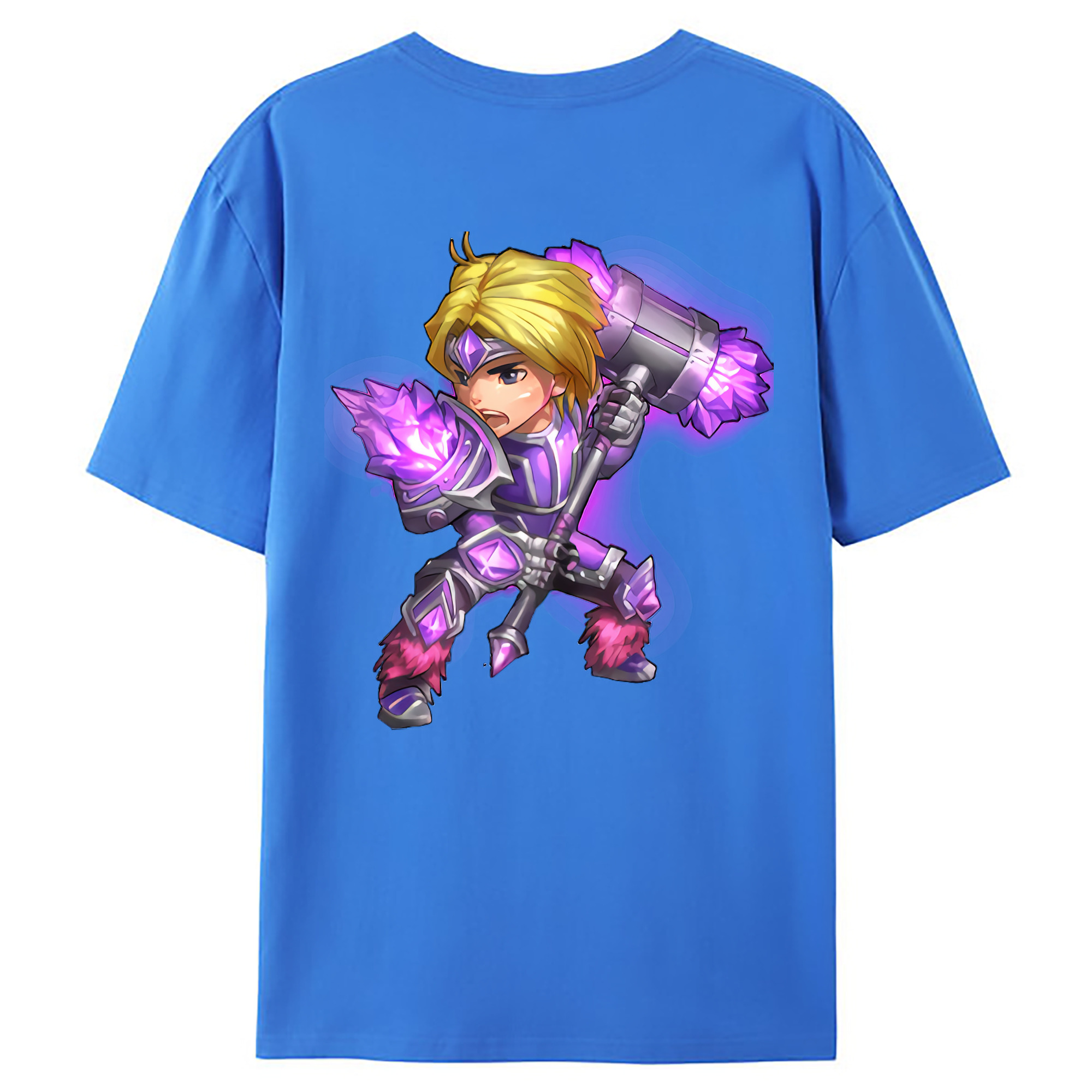 （画像用） リーグ・オブ・レジェンド League of Legends LOL 綿100％ メンズ半袖Tシャツ（バックプリント） 通気性