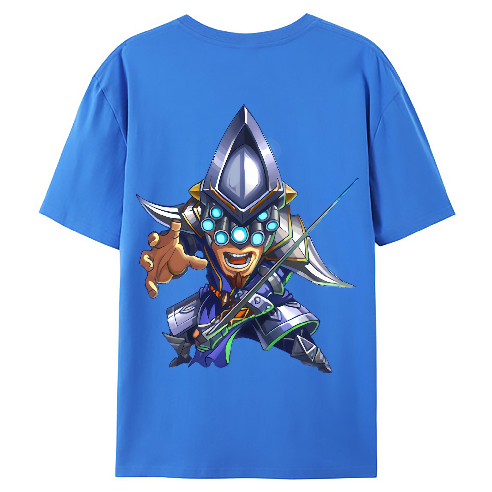 （画像用） リーグ・オブ・レジェンド League of Legends LOL 綿100％ メンズ半袖Tシャツ（バックプリント） 通気性
