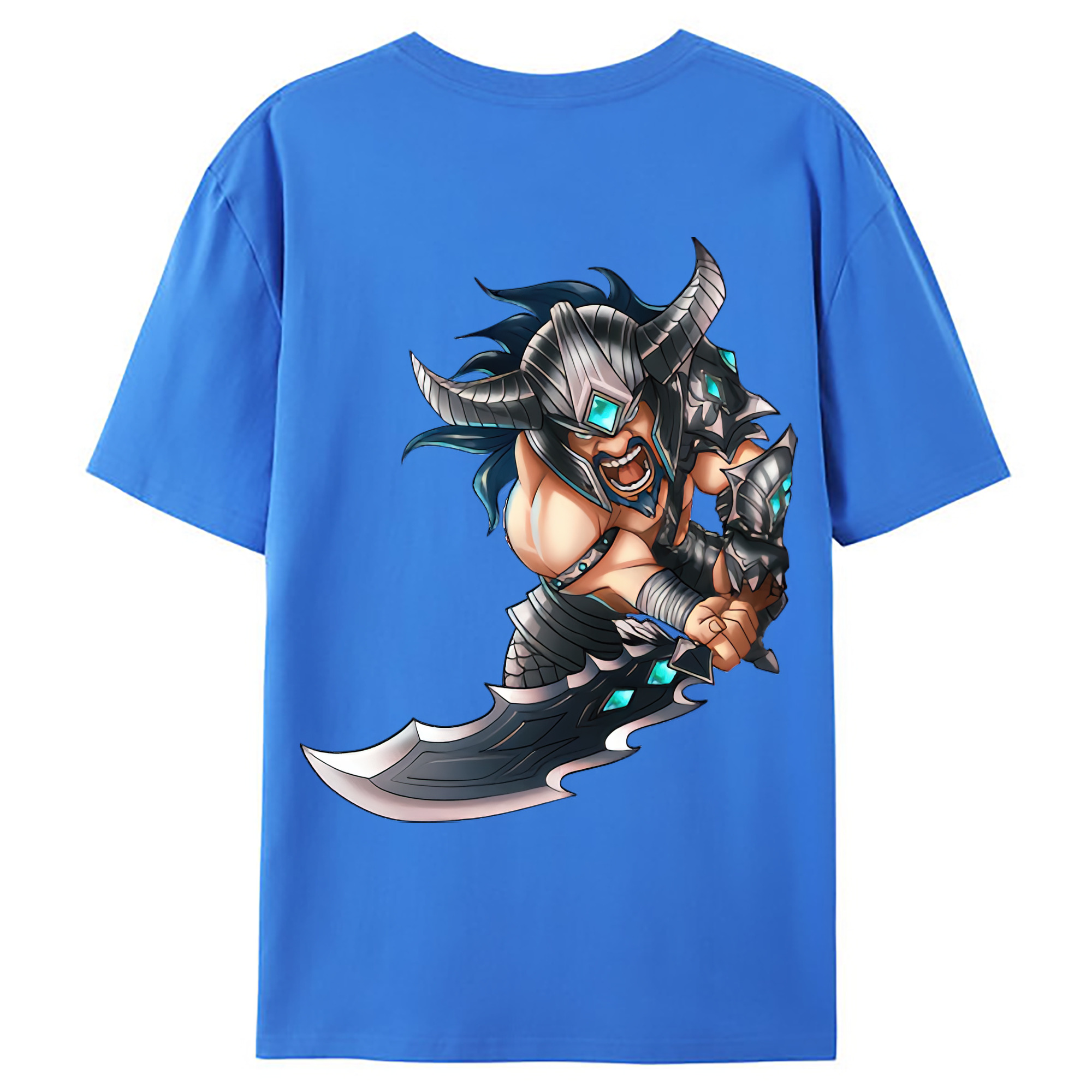 （画像用） リーグ・オブ・レジェンド League of Legends LOL 綿100％ メンズ半袖Tシャツ（バックプリント） 通気性