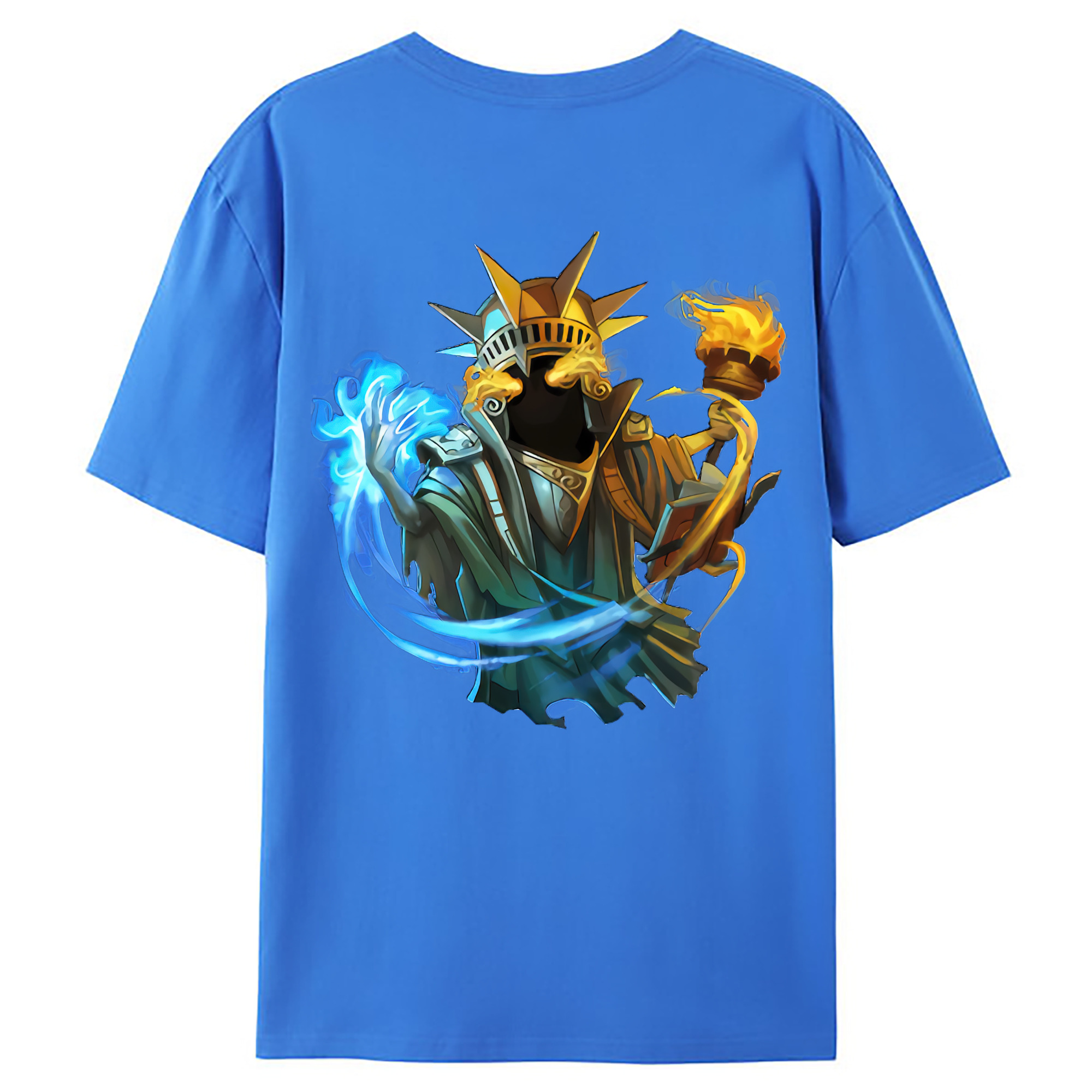 （画像用） リーグ・オブ・レジェンド League of Legends LOL 綿100％ メンズ半袖Tシャツ（バックプリント） 通気性