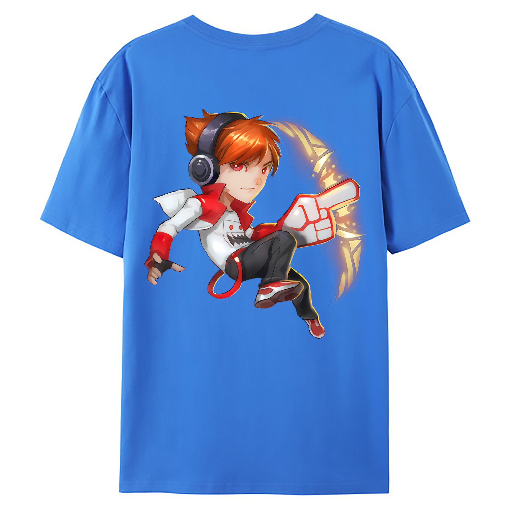 （画像用） リーグ・オブ・レジェンド League of Legends LOL 綿100％ メンズ半袖Tシャツ（バックプリント） 通気性
