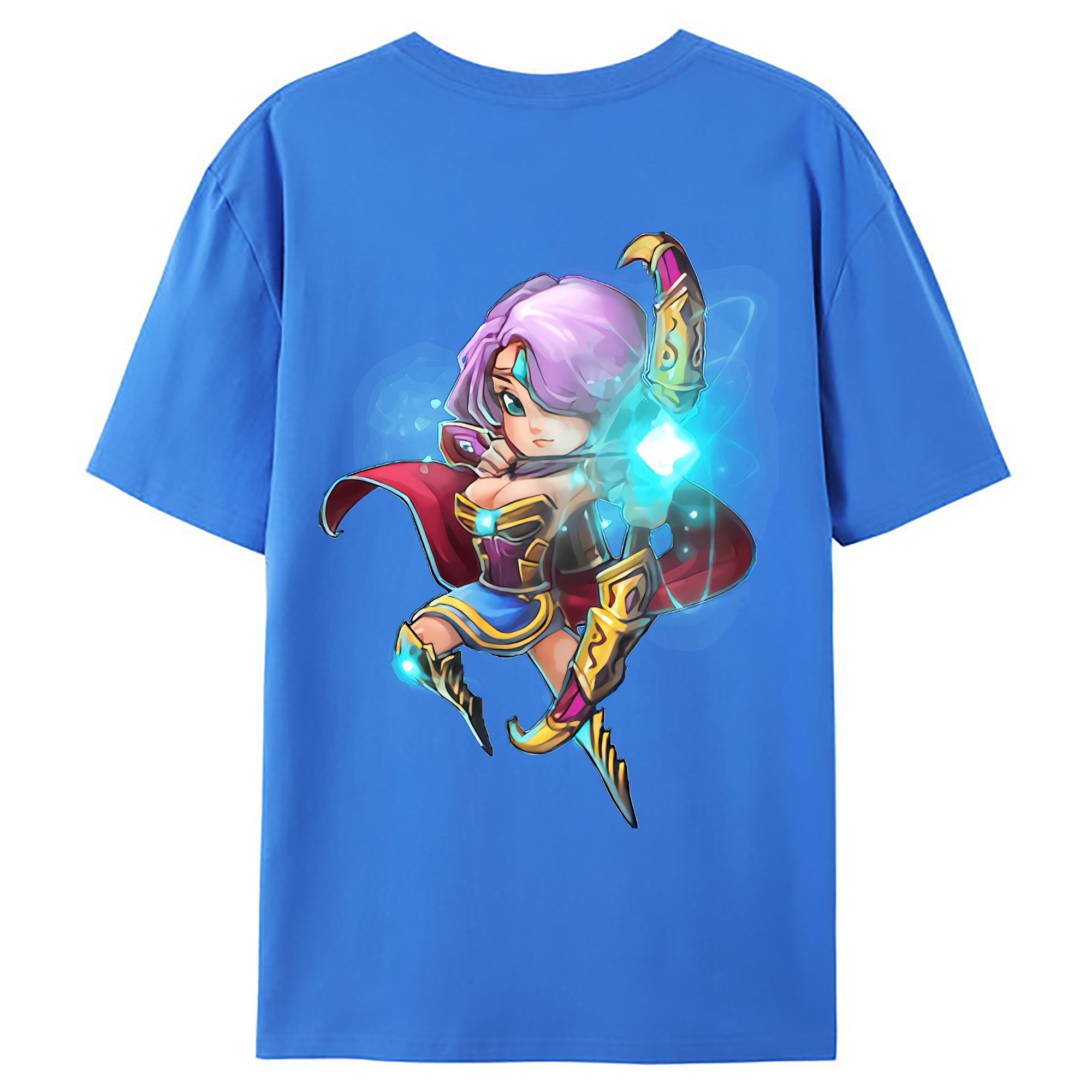 （画像用） リーグ・オブ・レジェンド League of Legends LOL 綿100％ メンズ半袖Tシャツ（バックプリント） 通気性