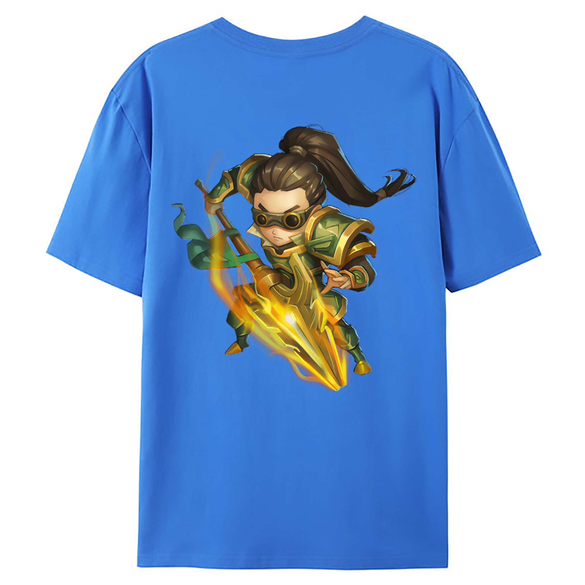 （画像用） リーグ・オブ・レジェンド League of Legends LOL 綿100％ メンズ半袖Tシャツ（バックプリント） 通気性