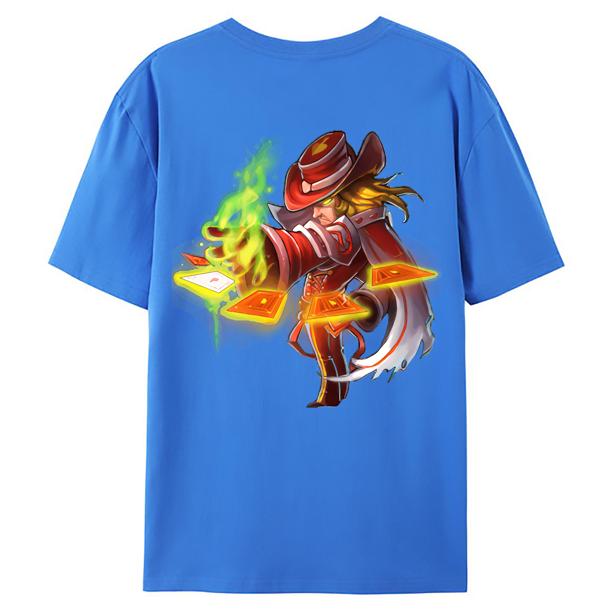 （画像用） リーグ・オブ・レジェンド League of Legends LOL 綿100％ メンズ半袖Tシャツ（バックプリント） 通気性