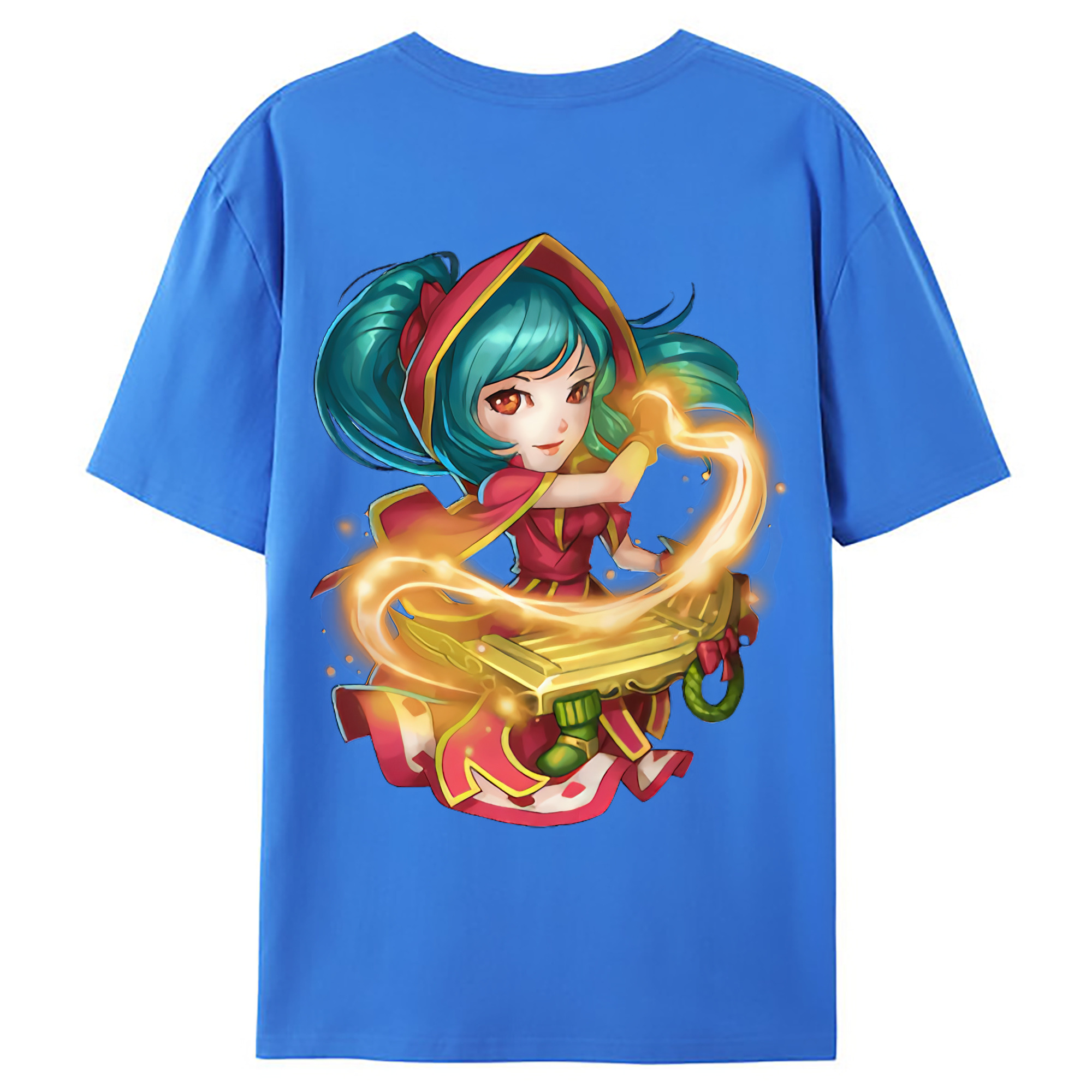 （画像用） リーグ・オブ・レジェンド League of Legends LOL 綿100％ メンズ半袖Tシャツ（バックプリント） 通気性