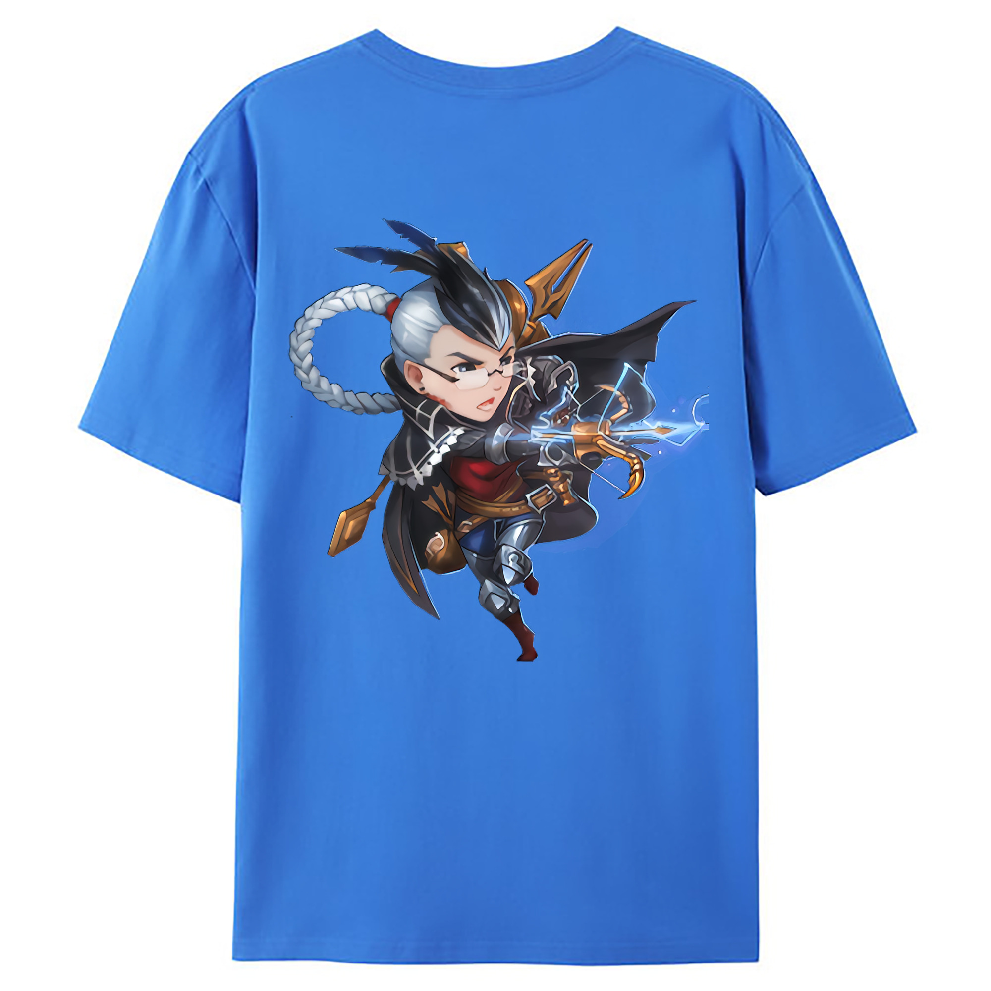 （画像用） リーグ・オブ・レジェンド League of Legends LOL 綿100％ メンズ半袖Tシャツ（バックプリント） 通気性