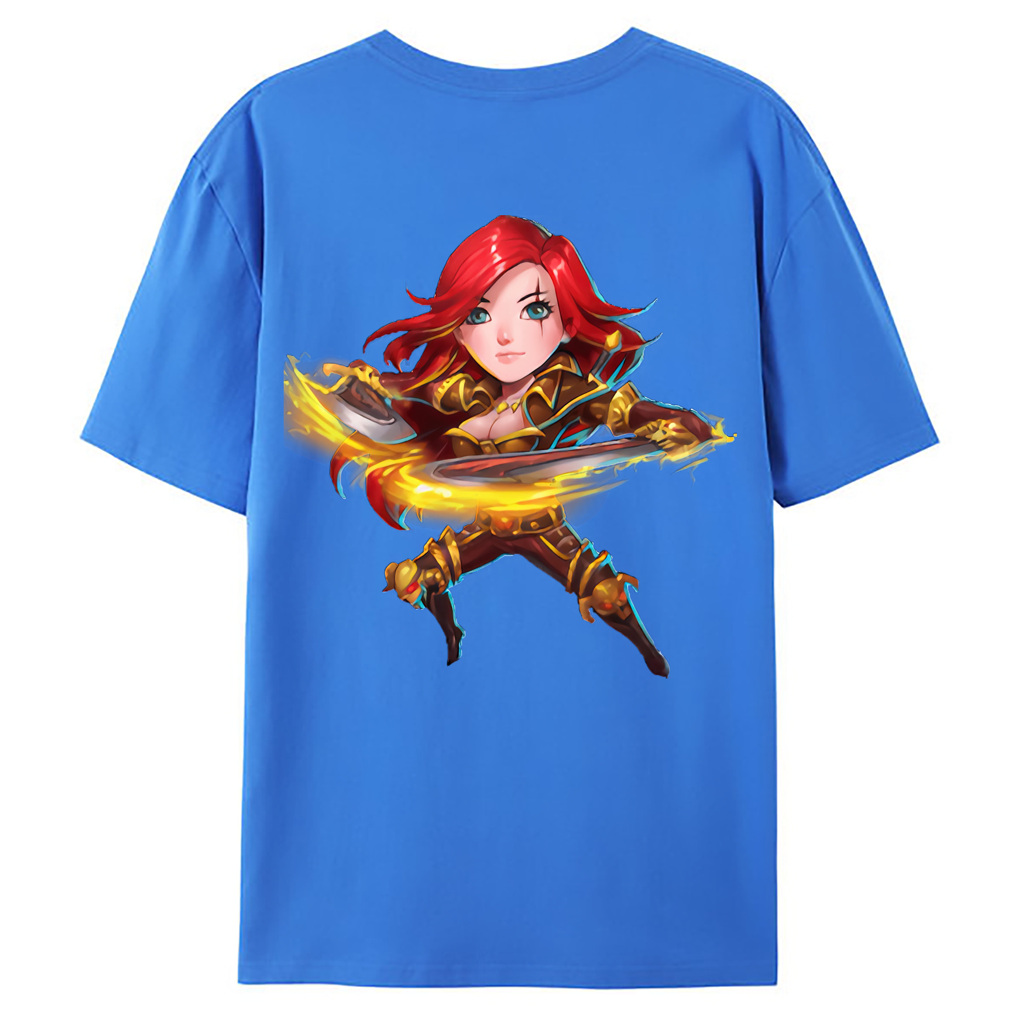 （画像用） リーグ・オブ・レジェンド League of Legends LOL 綿100％ メンズ半袖Tシャツ（バックプリント） 通気性