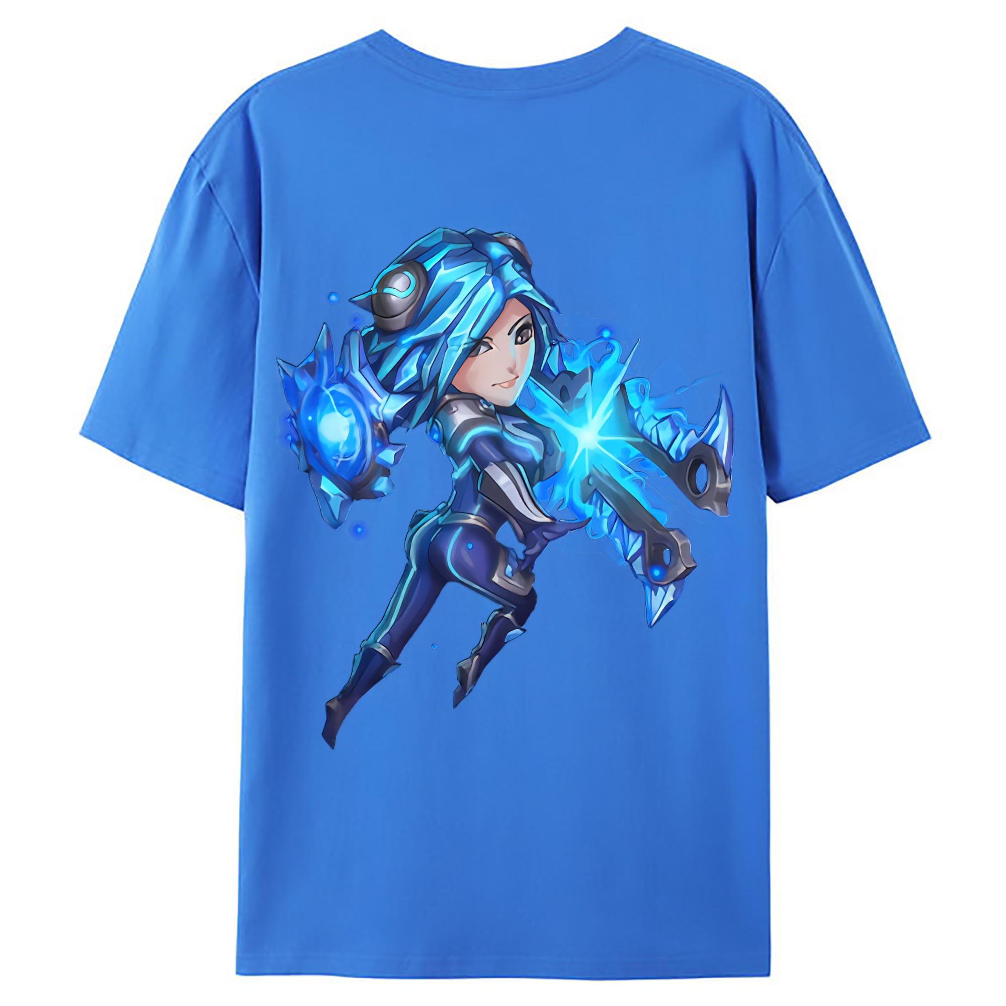（画像用） リーグ・オブ・レジェンド League of Legends LOL 綿100％ メンズ半袖Tシャツ（バックプリント） 通気性
