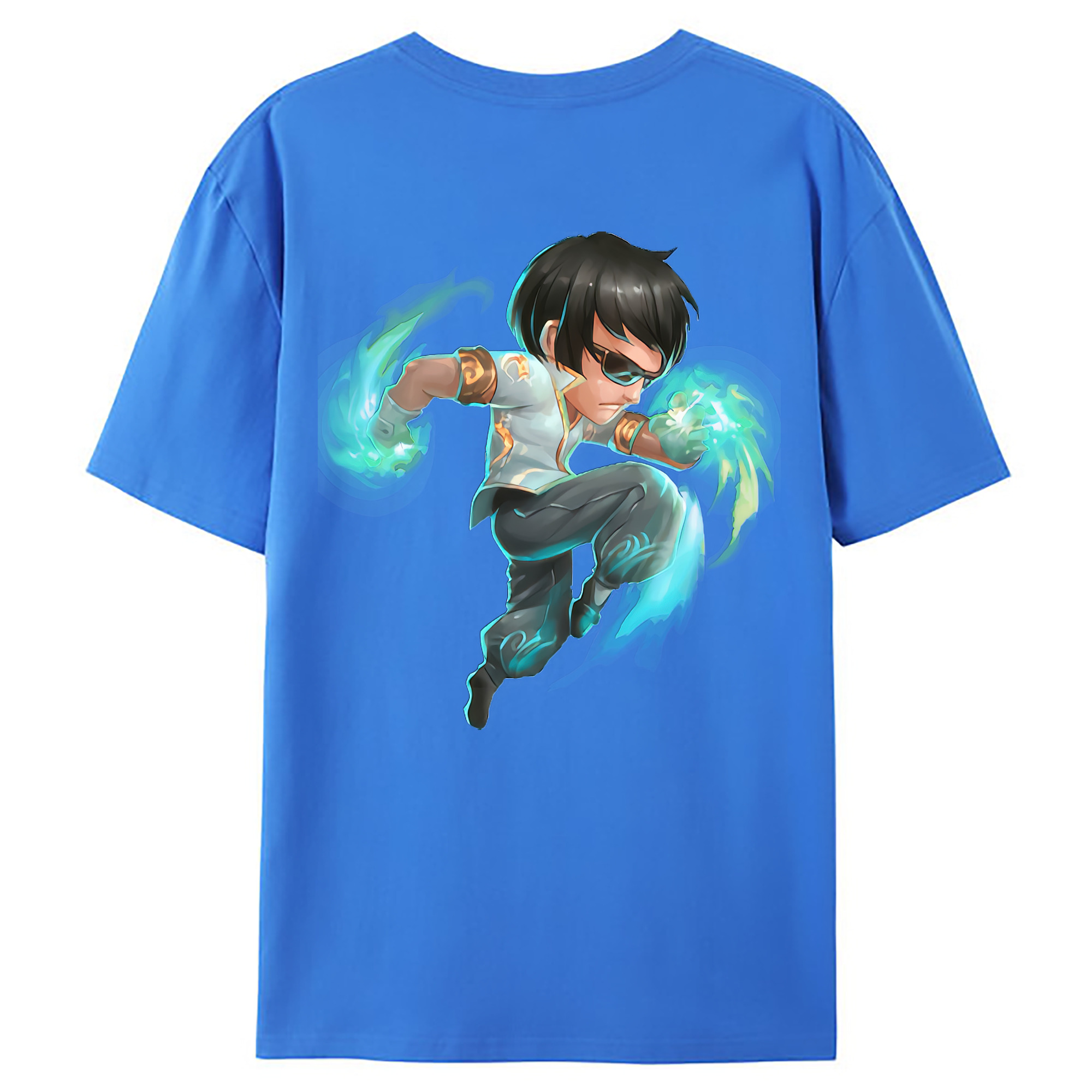 （画像用） リーグ・オブ・レジェンド League of Legends LOL 綿100％ メンズ半袖Tシャツ（バックプリント） 通気性