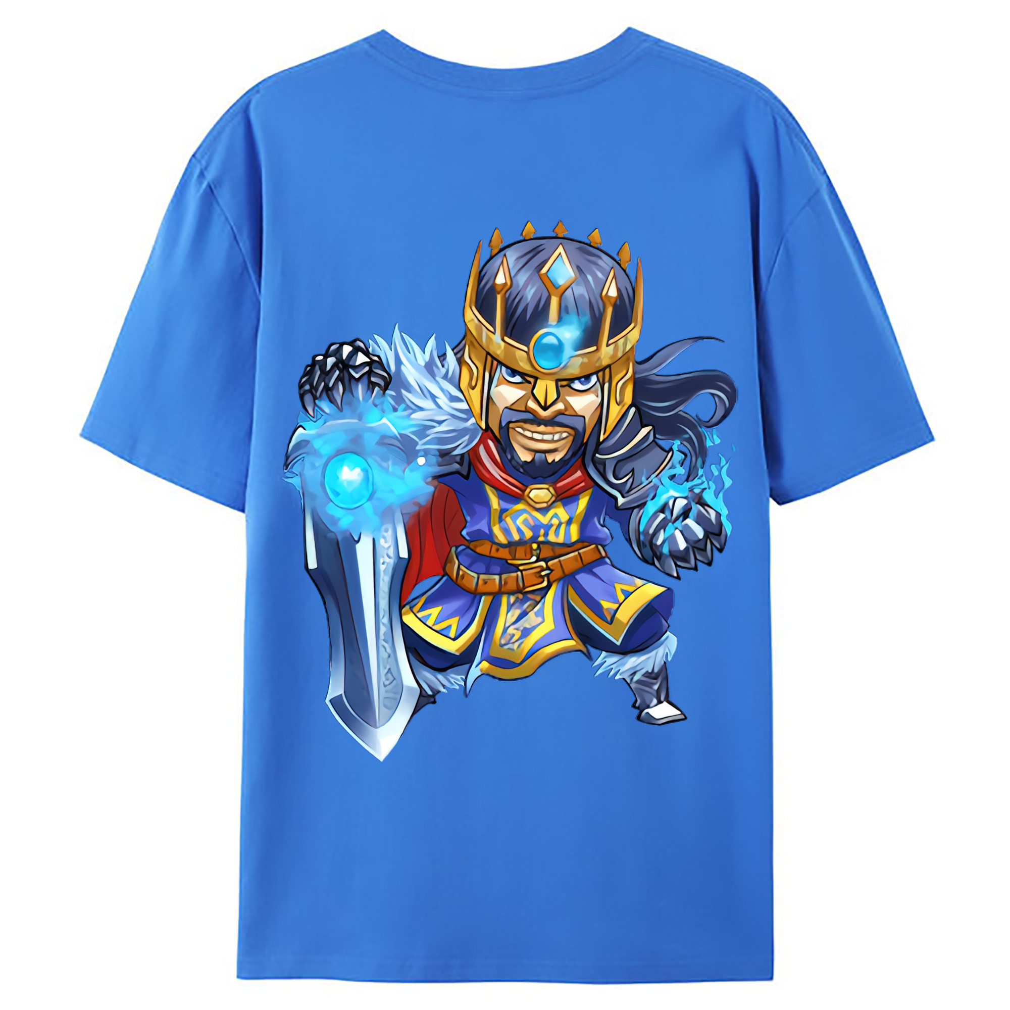 （画像用） リーグ・オブ・レジェンド League of Legends LOL 綿100％ メンズ半袖Tシャツ（バックプリント） 通気性