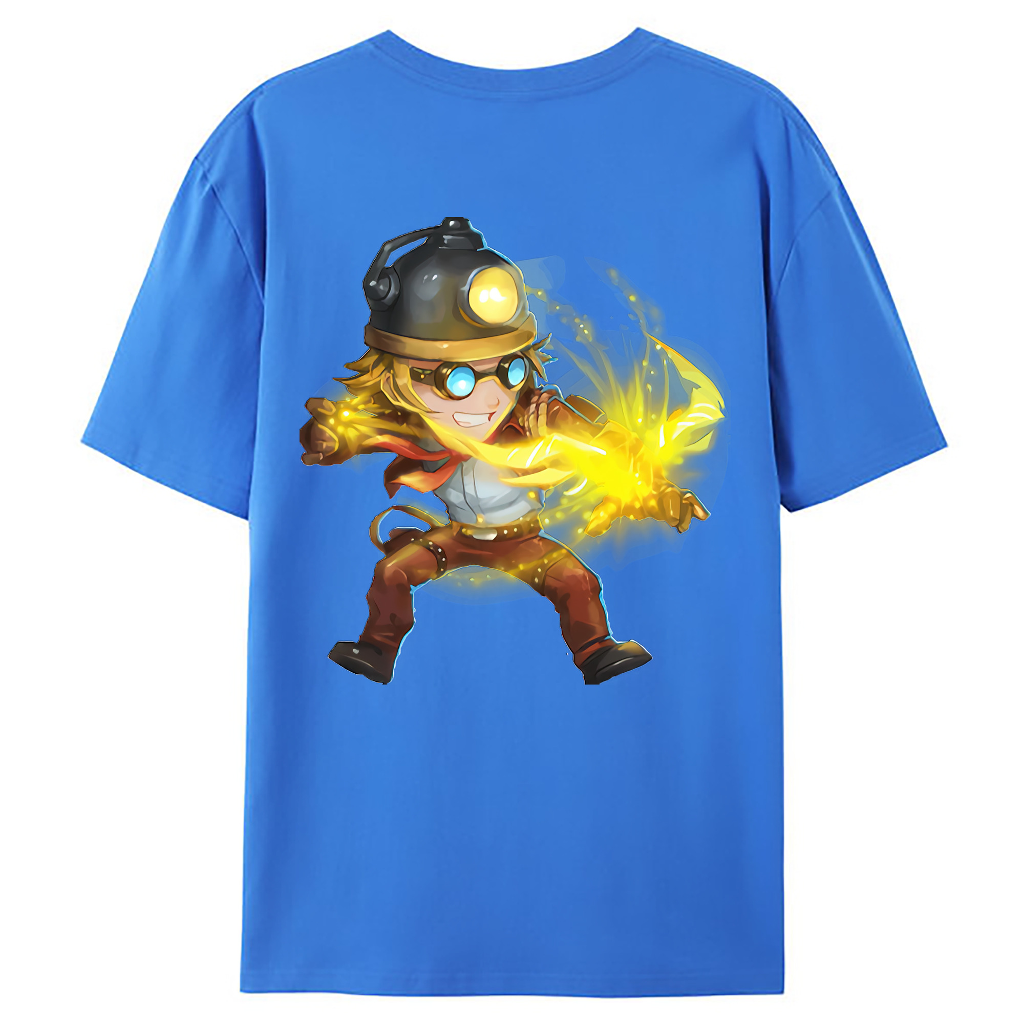 （画像用） リーグ・オブ・レジェンド League of Legends LOL 綿100％ メンズ半袖Tシャツ（バックプリント） 通気性