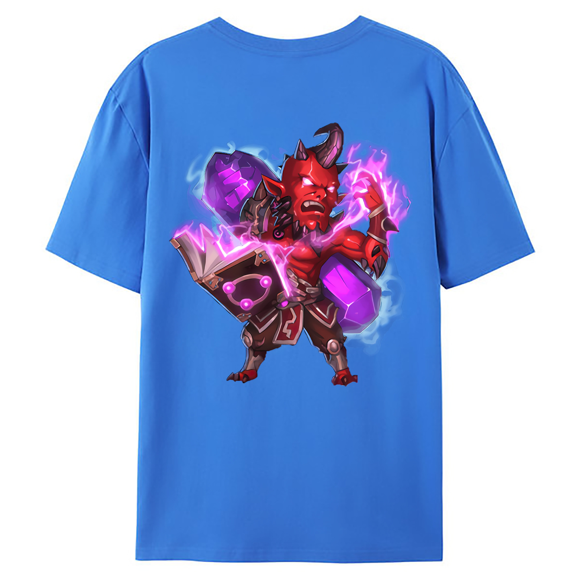 （画像用） リーグ・オブ・レジェンド League of Legends LOL 綿100％ メンズ半袖Tシャツ（バックプリント） 通気性