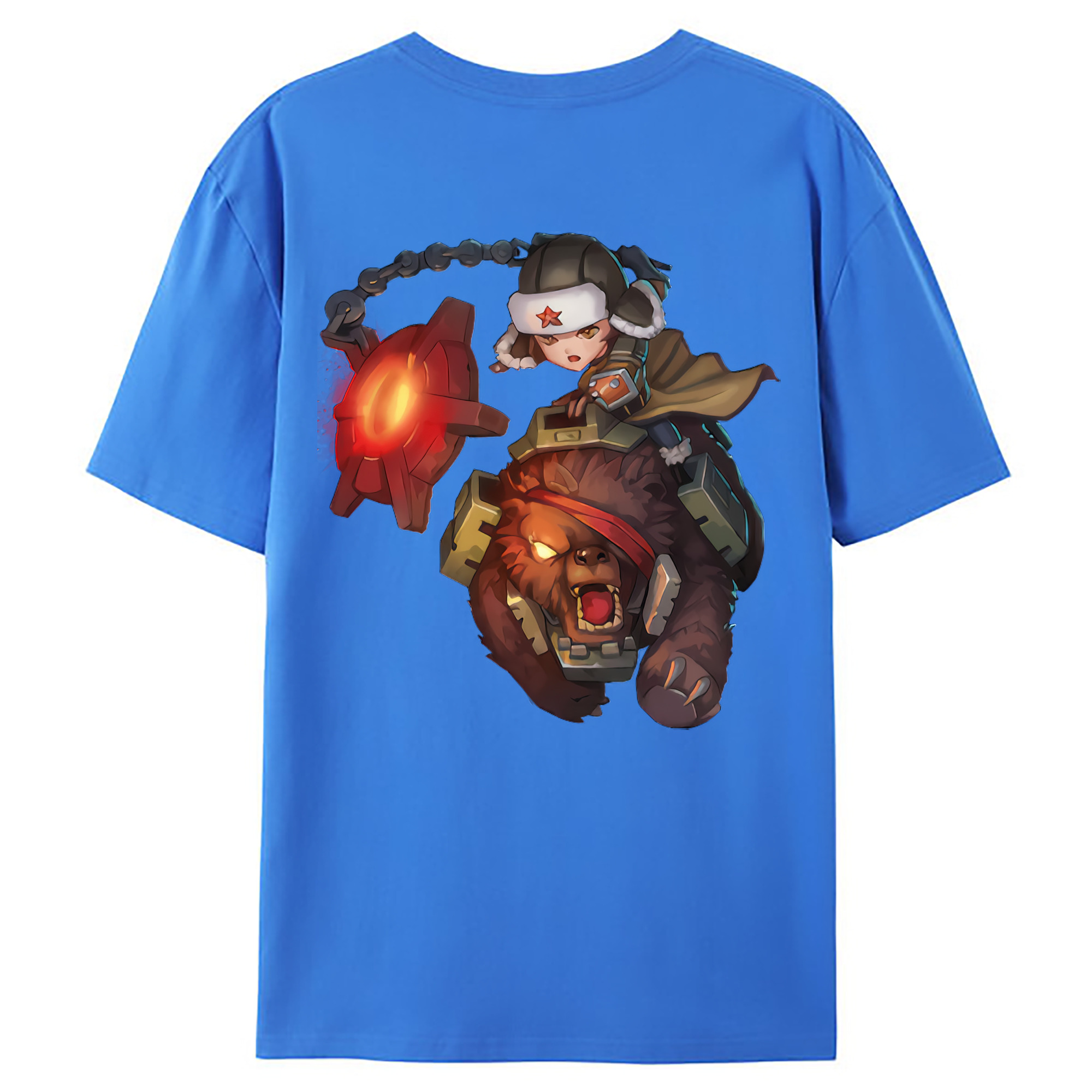 （画像用） リーグ・オブ・レジェンド League of Legends LOL 綿100％ メンズ半袖Tシャツ（バックプリント） 通気性