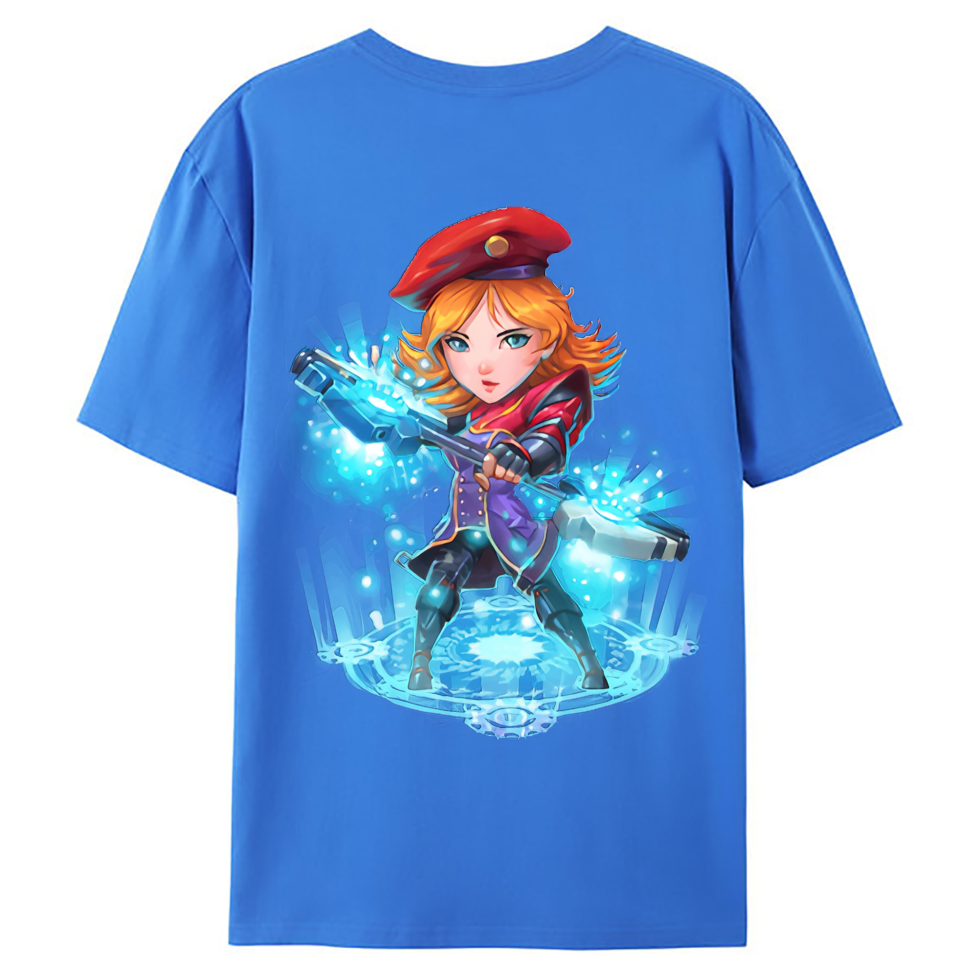 （画像用） リーグ・オブ・レジェンド League of Legends LOL 綿100％ メンズ半袖Tシャツ（バックプリント） 通気性