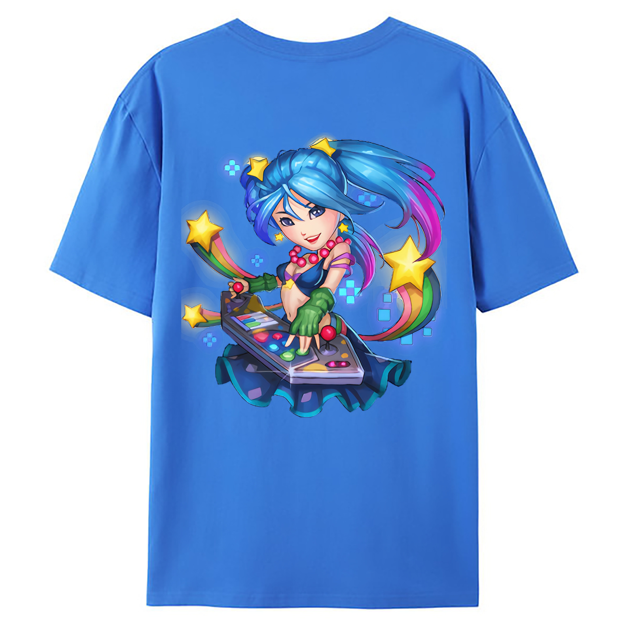 （画像用） リーグ・オブ・レジェンド League of Legends LOL 綿100％ メンズ半袖Tシャツ（バックプリント） 通気性
