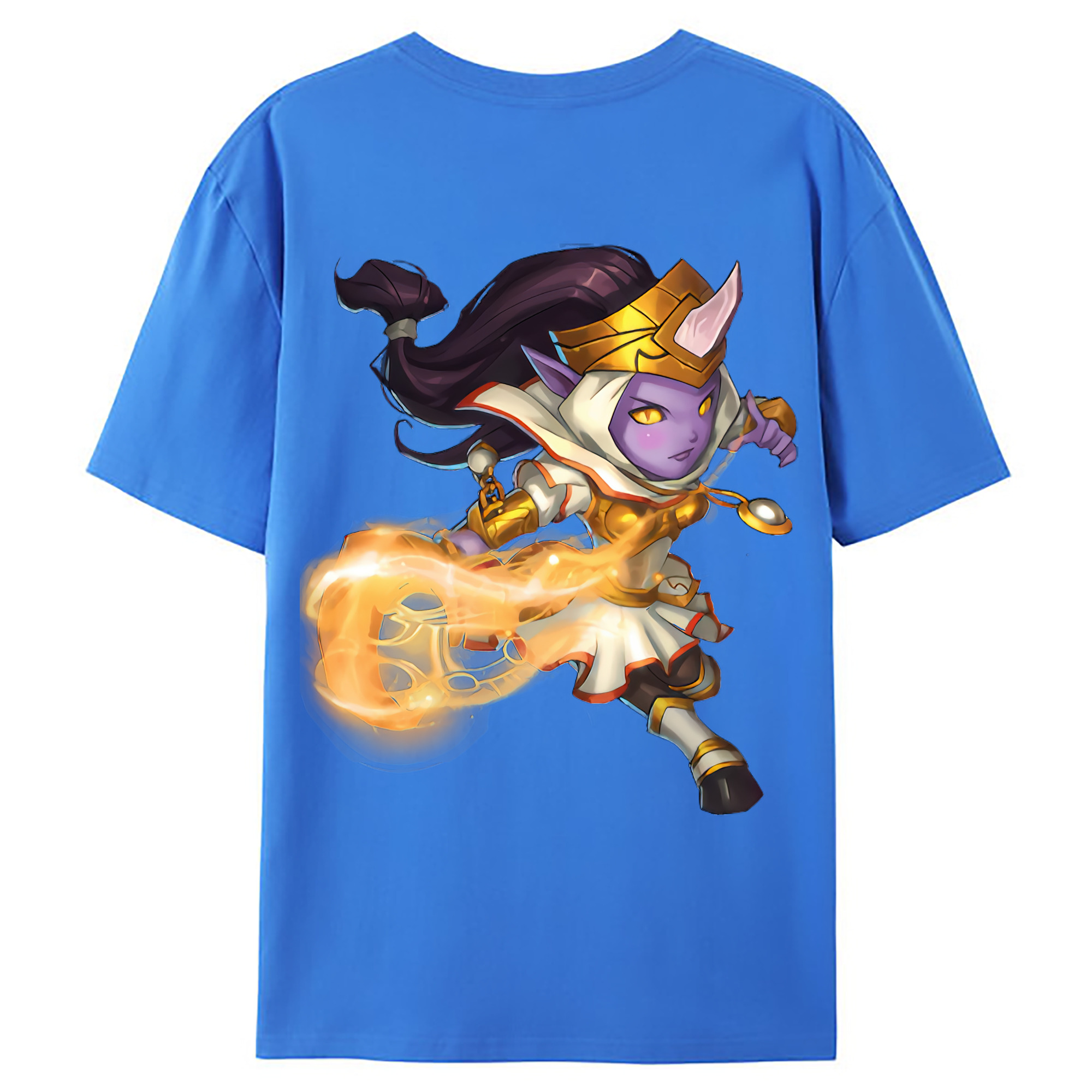 （画像用） リーグ・オブ・レジェンド League of Legends LOL 綿100％ メンズ半袖Tシャツ（バックプリント） 通気性