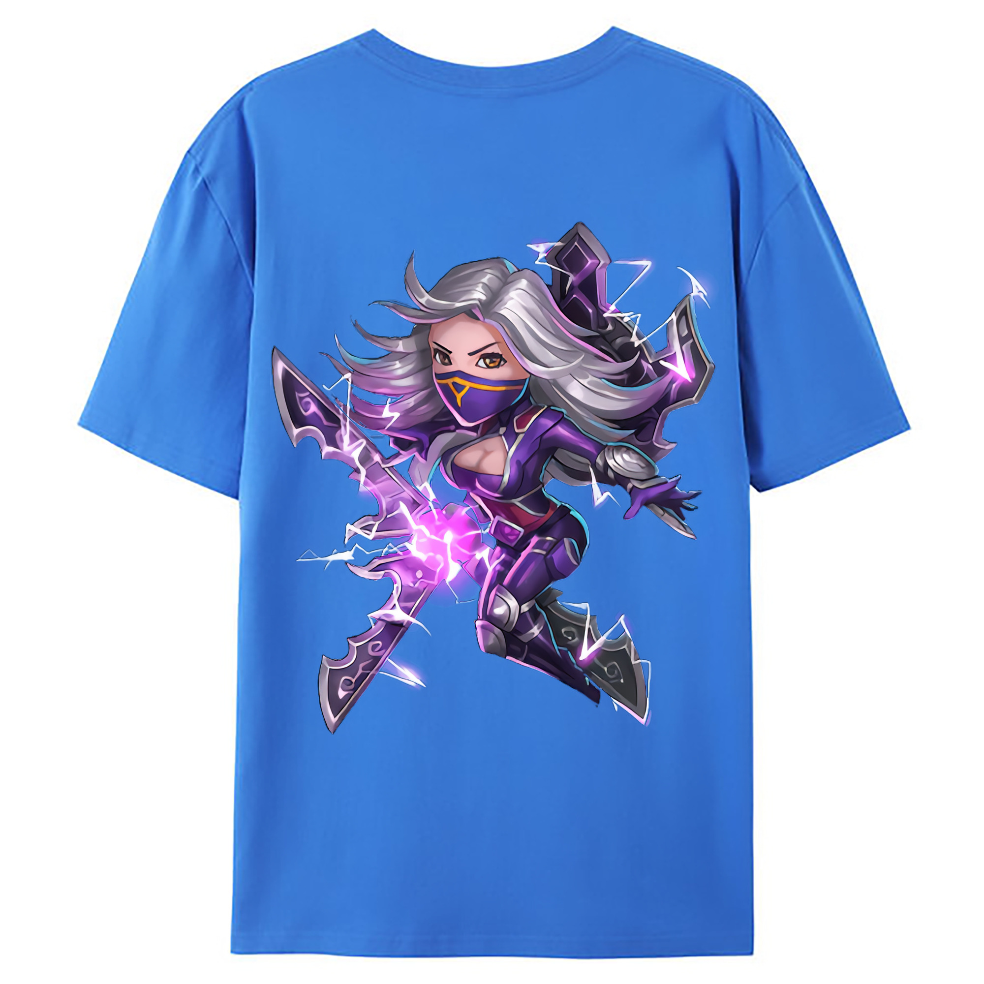 （画像用） リーグ・オブ・レジェンド League of Legends LOL 綿100％ メンズ半袖Tシャツ（バックプリント） 通気性