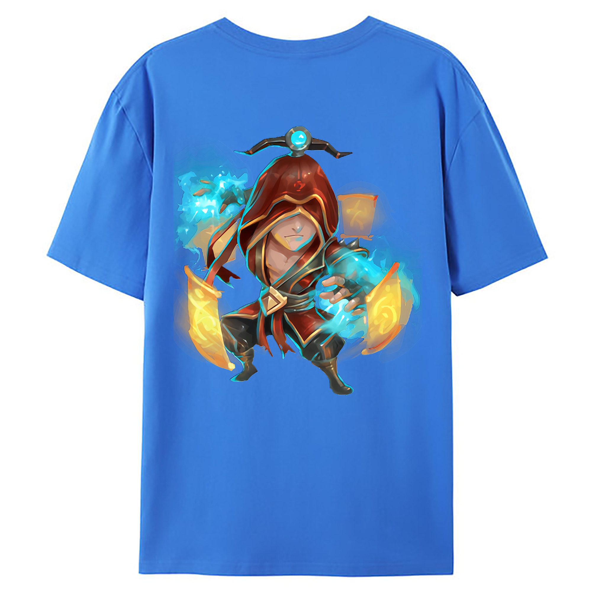 （画像用） リーグ・オブ・レジェンド League of Legends LOL 綿100％ メンズ半袖Tシャツ（バックプリント） 通気性