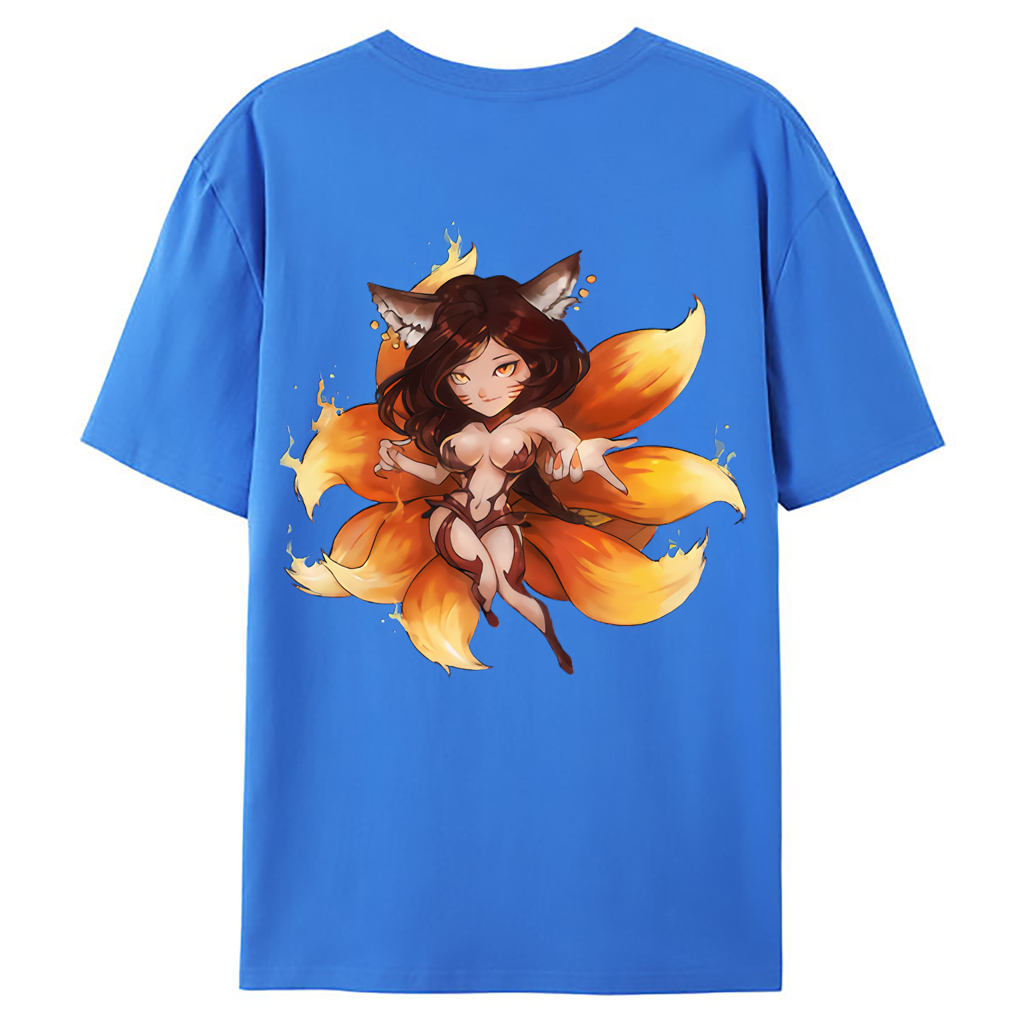 （画像用） リーグ・オブ・レジェンド League of Legends LOL 綿100％ メンズ半袖Tシャツ（バックプリント） 通気性