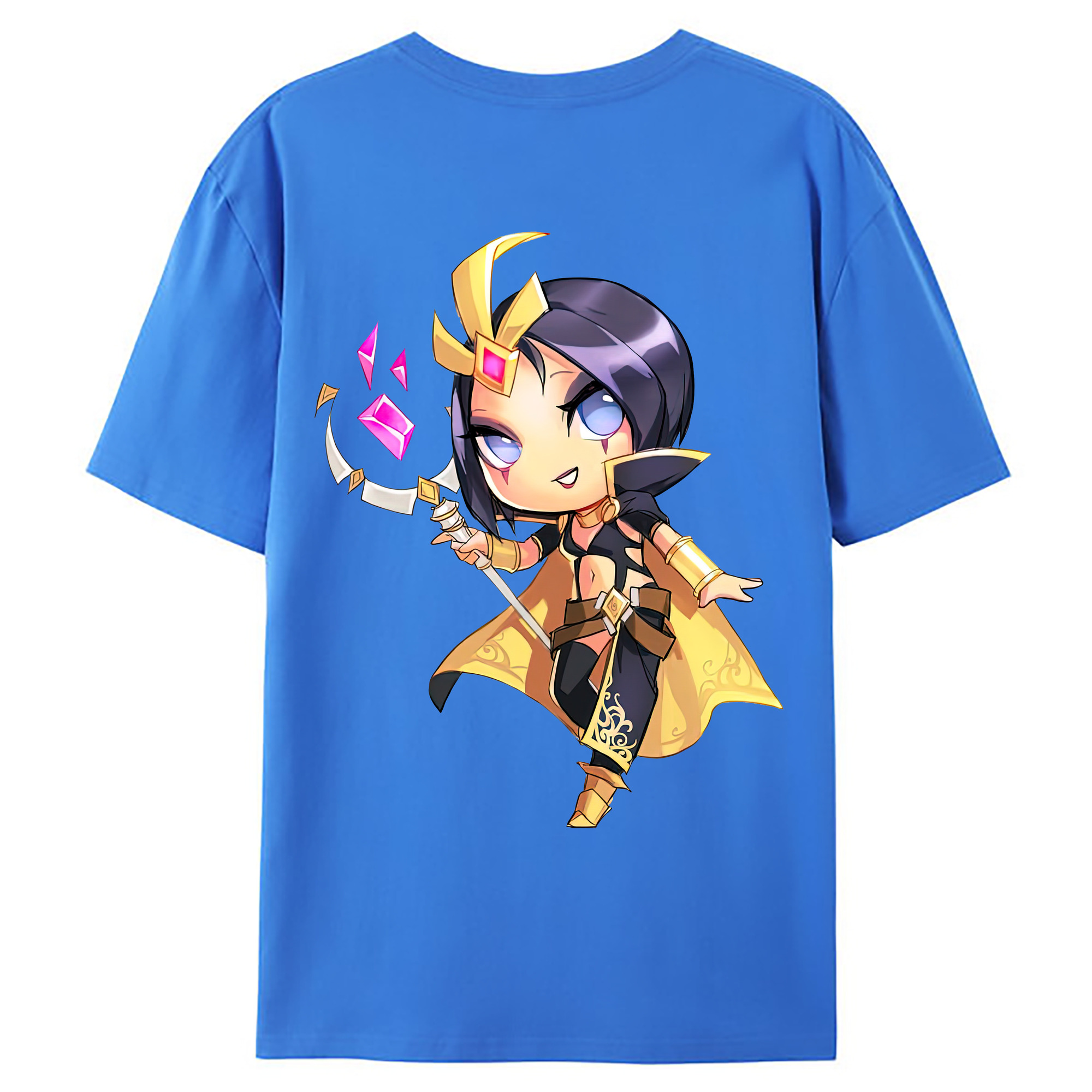 （画像用） リーグ・オブ・レジェンド League of Legends LOL 綿100％ メンズ半袖Tシャツ（バックプリント） 通気性