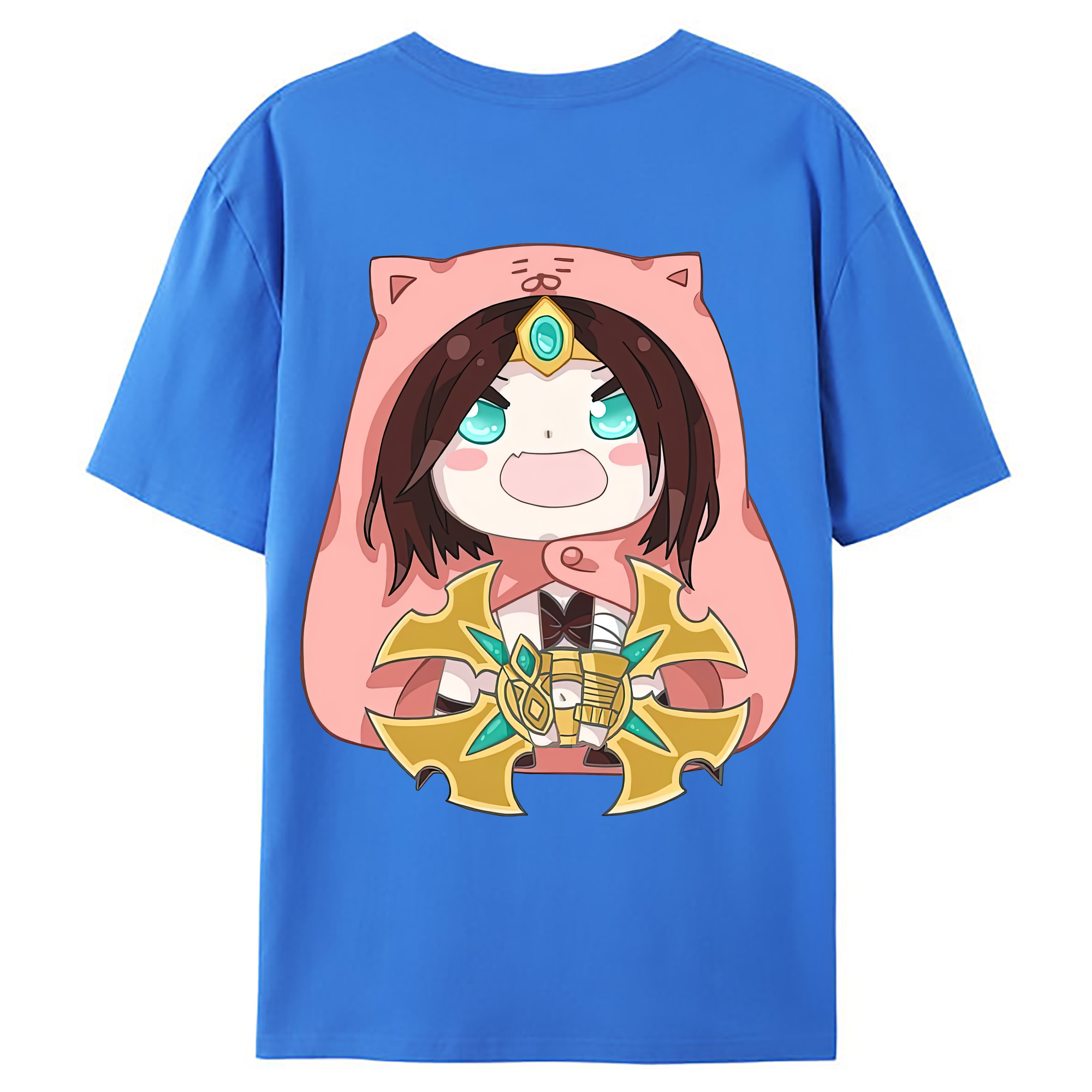（画像用） リーグ・オブ・レジェンド League of Legends LOL 綿100％ メンズ半袖Tシャツ（バックプリント） 通気性