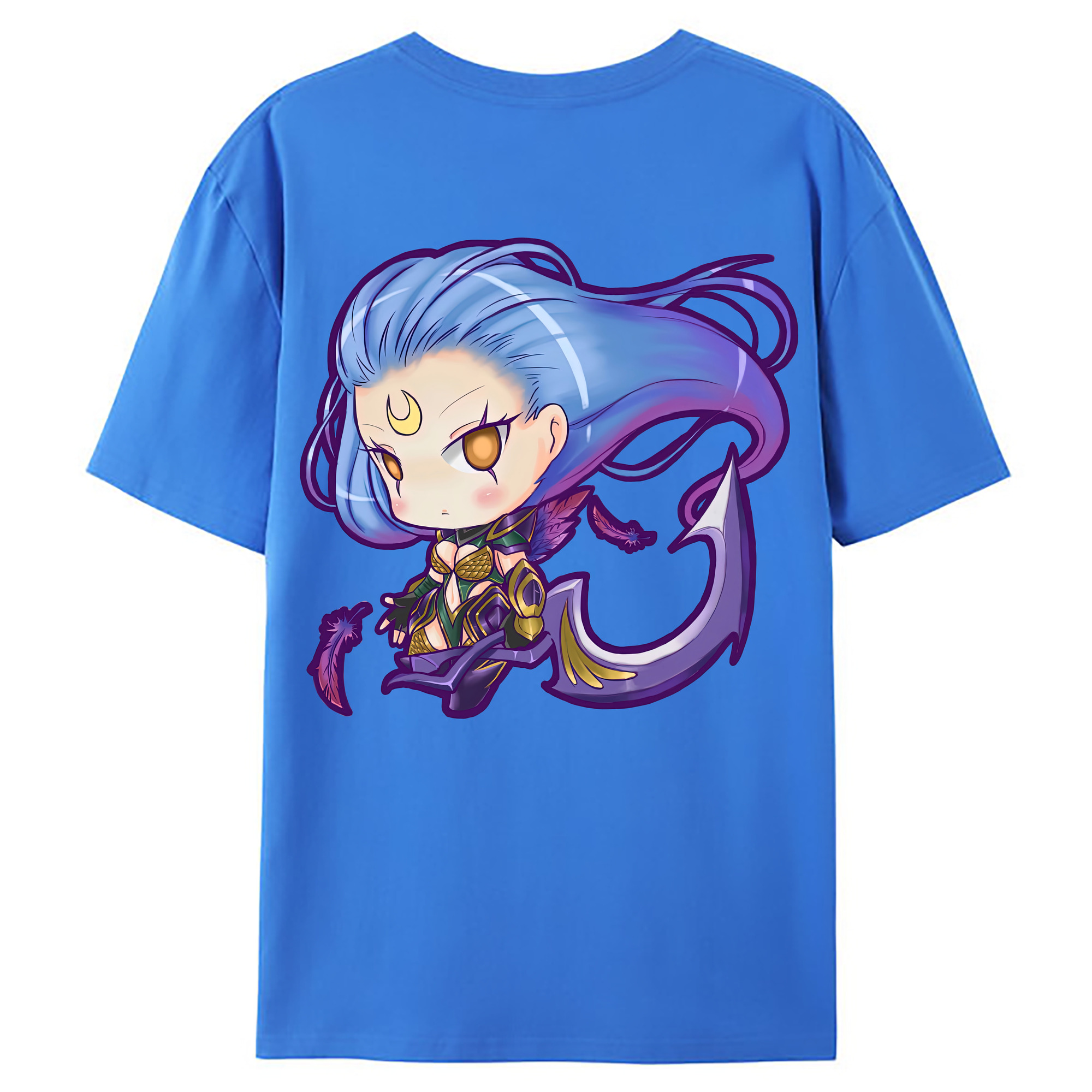 （画像用） リーグ・オブ・レジェンド League of Legends LOL 綿100％ メンズ半袖Tシャツ（バックプリント） 通気性