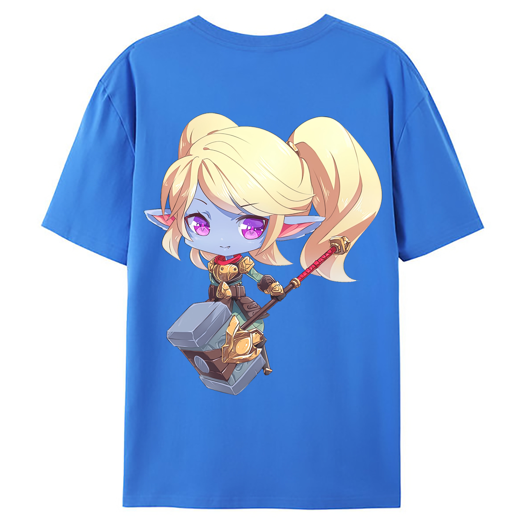 （画像用） リーグ・オブ・レジェンド League of Legends LOL 綿100％ メンズ半袖Tシャツ（バックプリント） 通気性