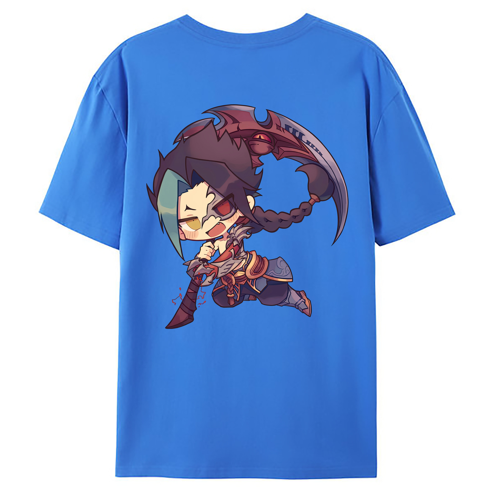 （画像用） リーグ・オブ・レジェンド League of Legends LOL 綿100％ メンズ半袖Tシャツ（バックプリント） 通気性
